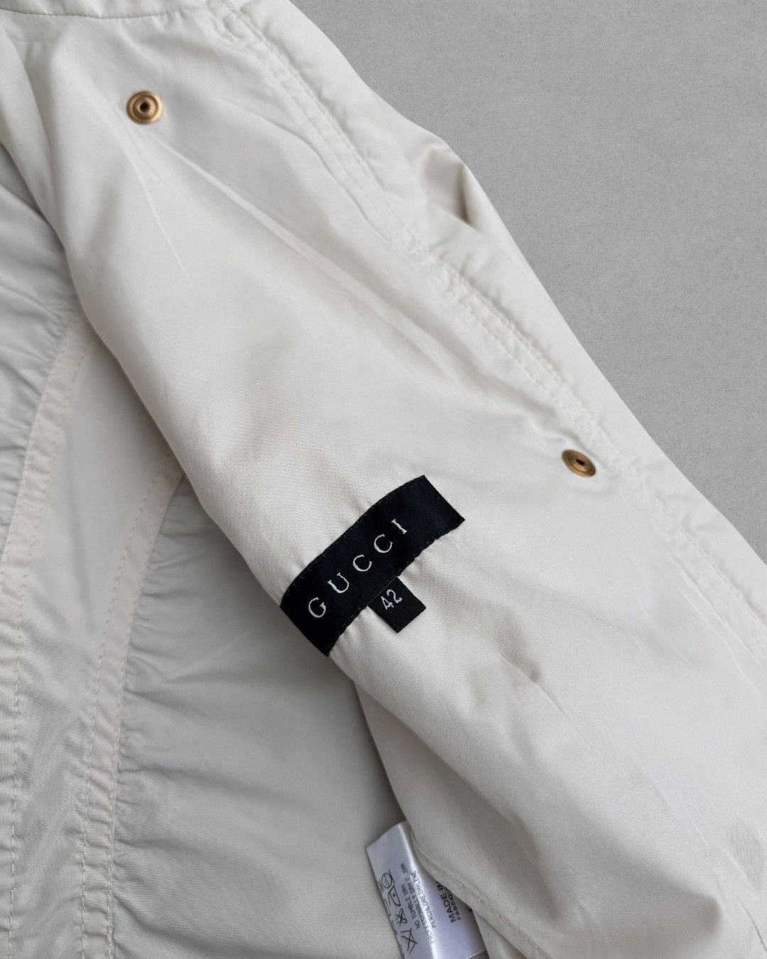 Gucci SS 2004 Gucci By Tom Ford Military Biker Windbreaker Jacket Size M / US 6-8 / IT 42-44 - 7 Thumbnail