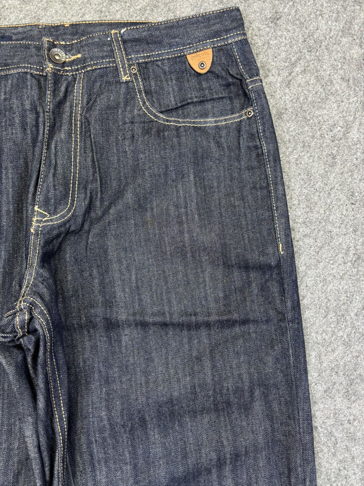 Pelle Pelle 💥Super BAGGY💥pellepelle Marc Buchanan Paint Spash Denim F876 Size US 36 / EU 52 - 3 Thumbnail