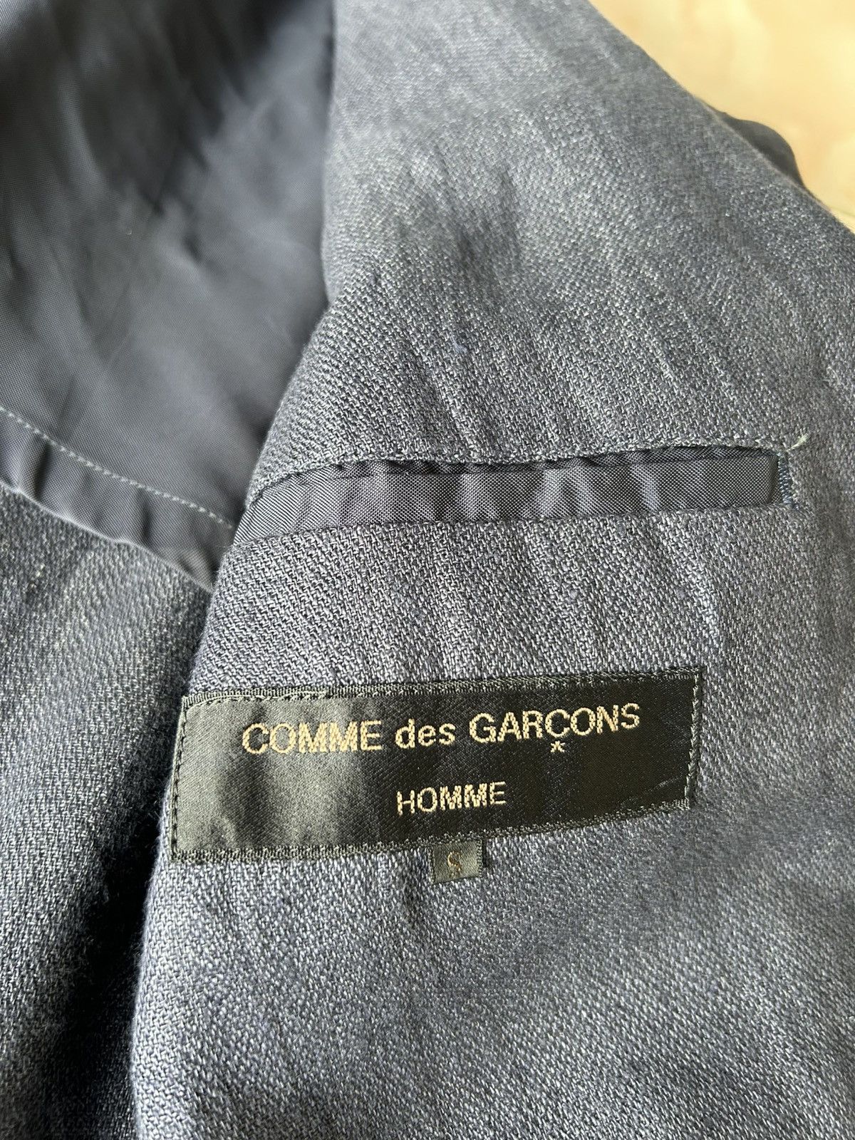 Comme des Garcons Comme des Garcons Homme Linen Blazer Size US S / EU 44-46 / 1 - 9 Thumbnail