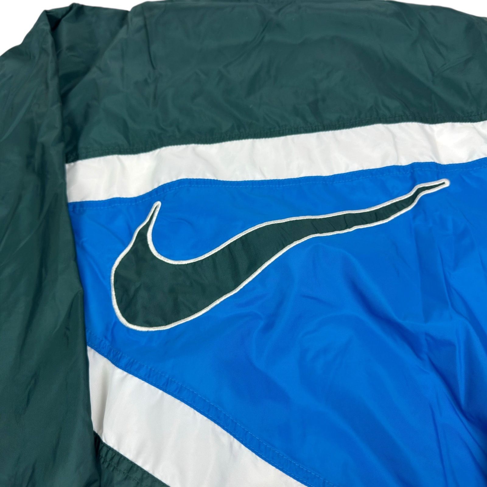 Nike Vintage Nike Men's Green Blue Swoosh Logo Full Zip Jacket XL Size US XL / EU 56 / 4 - 11 Thumbnail