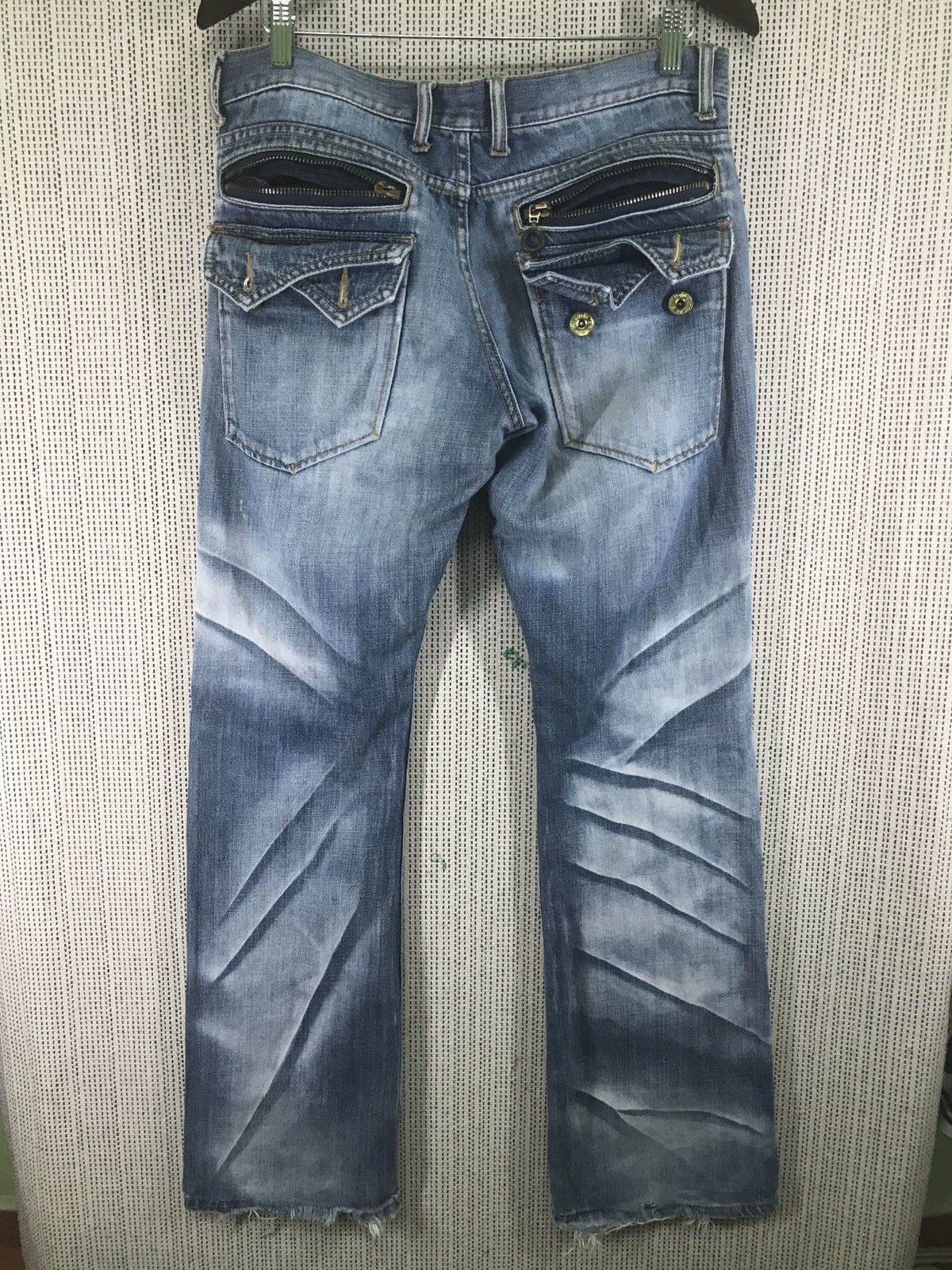 If Six Was Nine × Japanese Brand ‼️‼️distressed gold line APESTEIN very rare Size US 34 / EU 50 - 2 Thumbnail