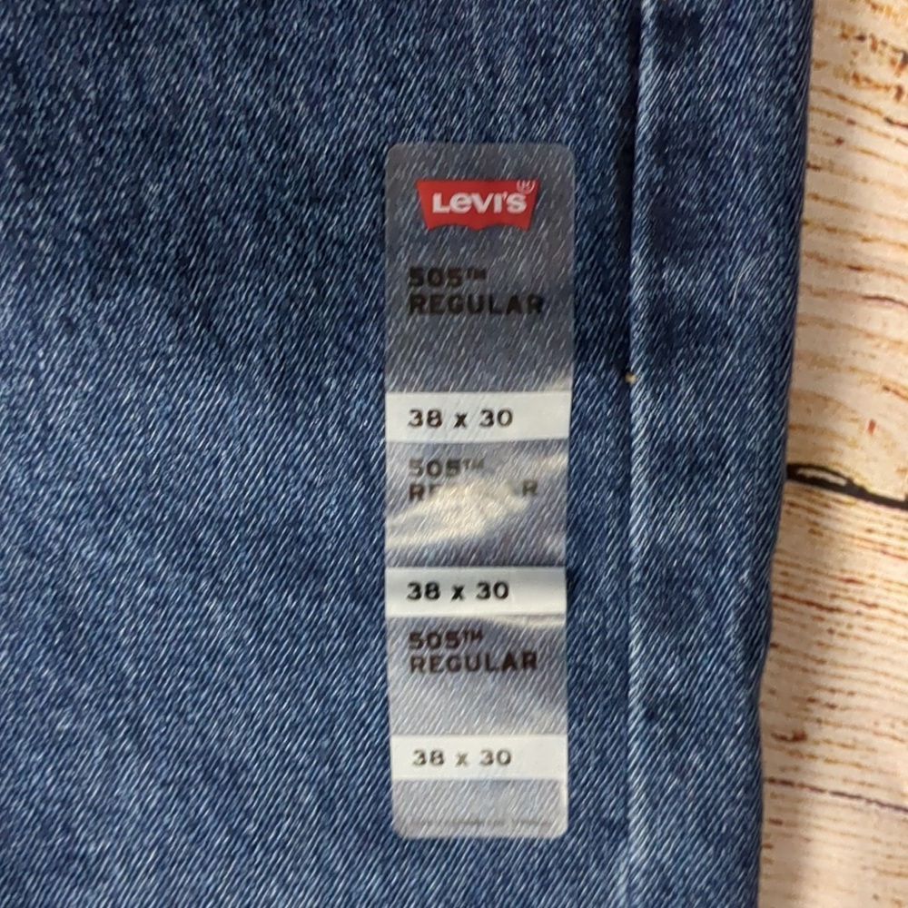 Levi's Levi's 505 regular straight leg jeans size 38x30 Size US 38 / EU 54 - 2 Thumbnail