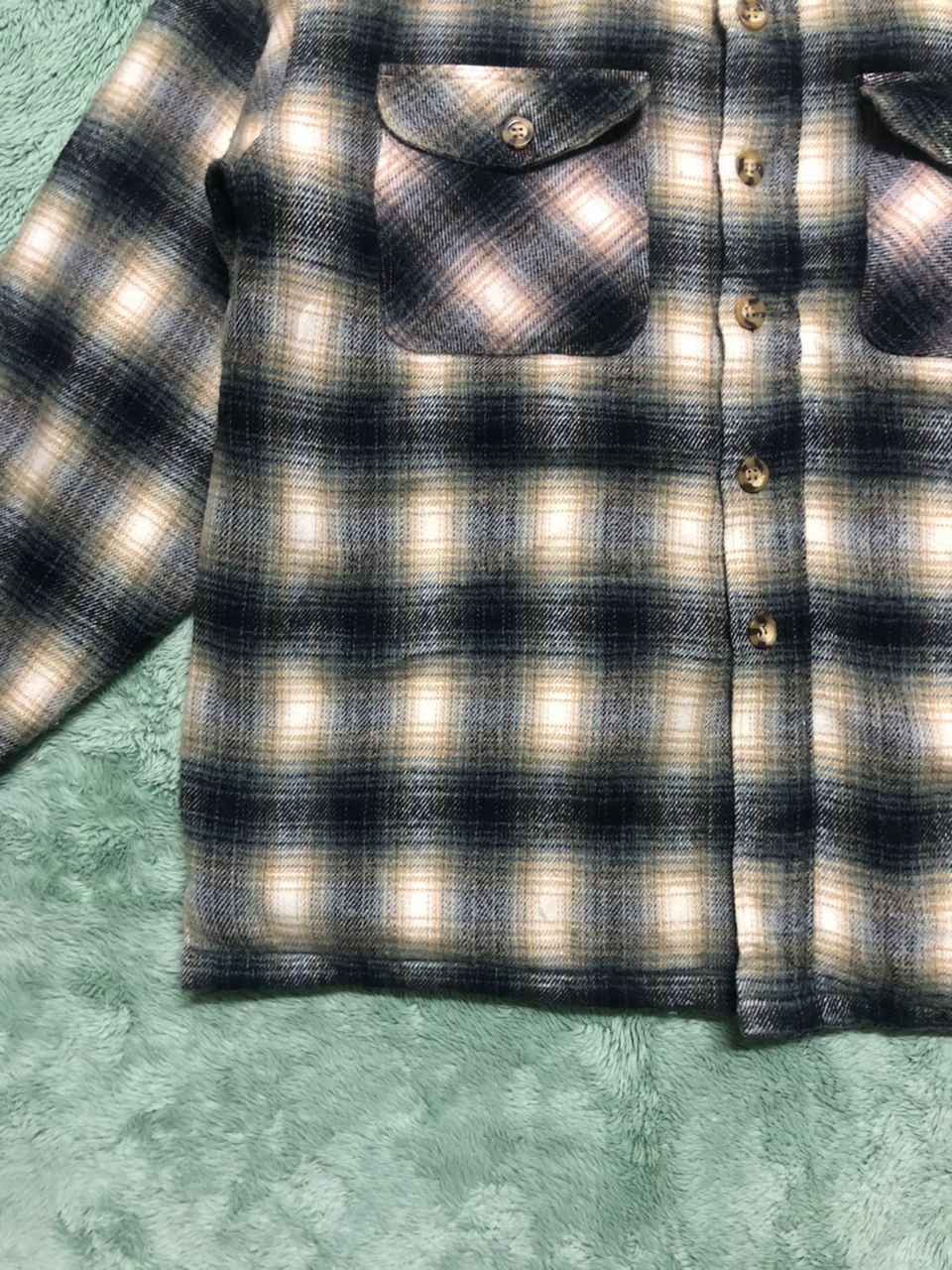 Japanese Brand Vtg Shadows Plaid Machope Mind Flannel Sherpa Lined Jacket Size US L / EU 52-54 / 3 - 7 Thumbnail
