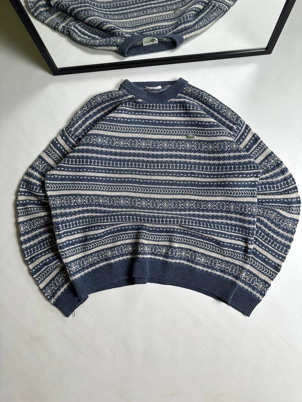 Lacoste 90s Vintage Lacoste Knite Sweater Size US XL / EU 56 / 4 - 1 Thumbnail