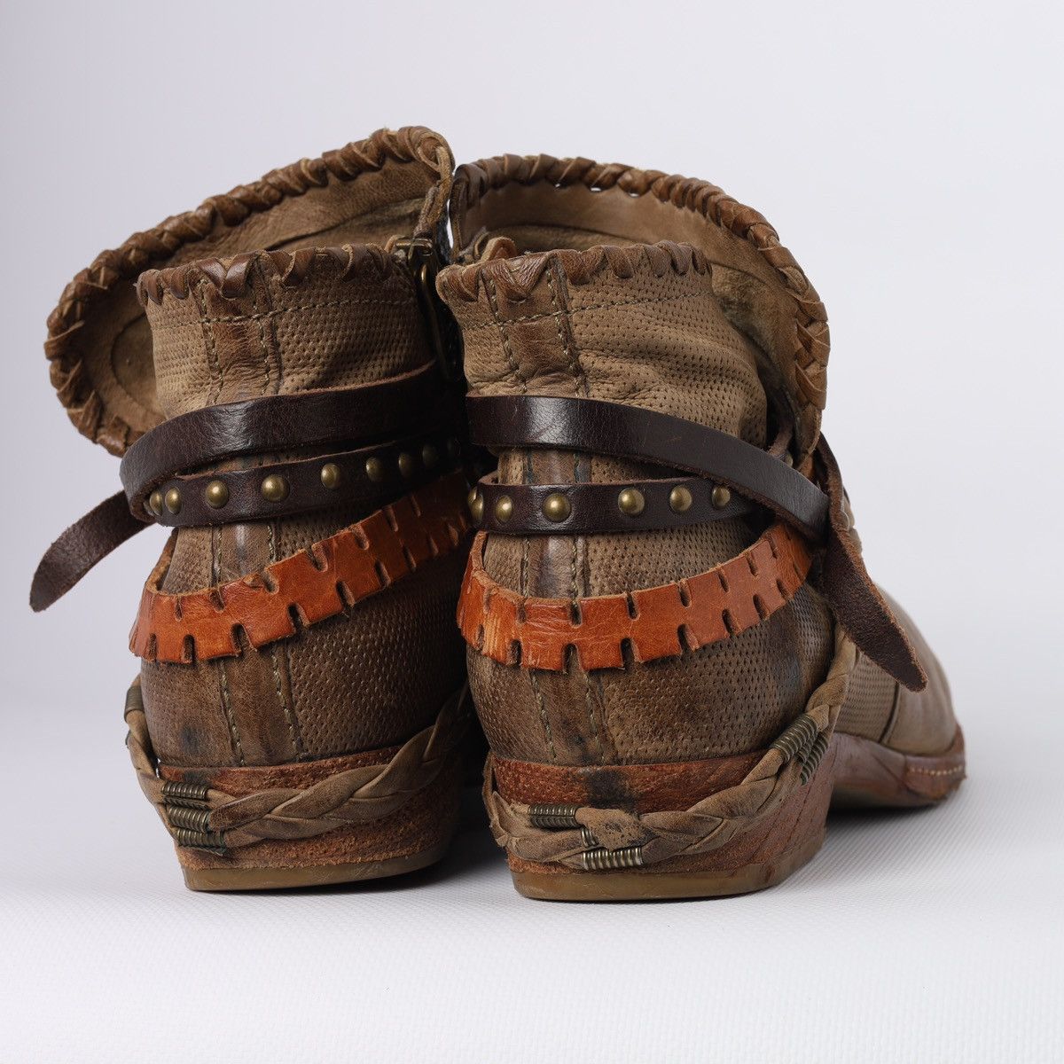 A.S.98 A.S.98 Airstep As 98 Leather Ankle Boots Straps Belt Shoes Size US 10 / IT 40 - 12 Thumbnail