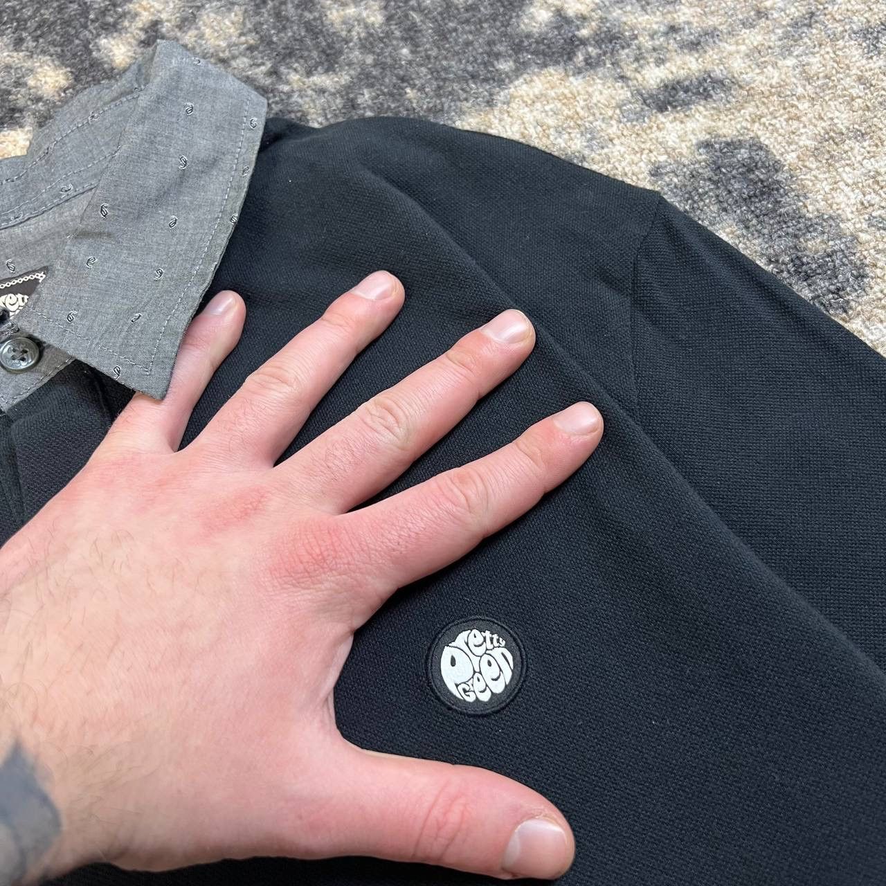 Pretty Green Pretty Green Mini Logo Luxury Rugby Longsleeve Size US M / EU 48-50 / 2 - 4 Thumbnail