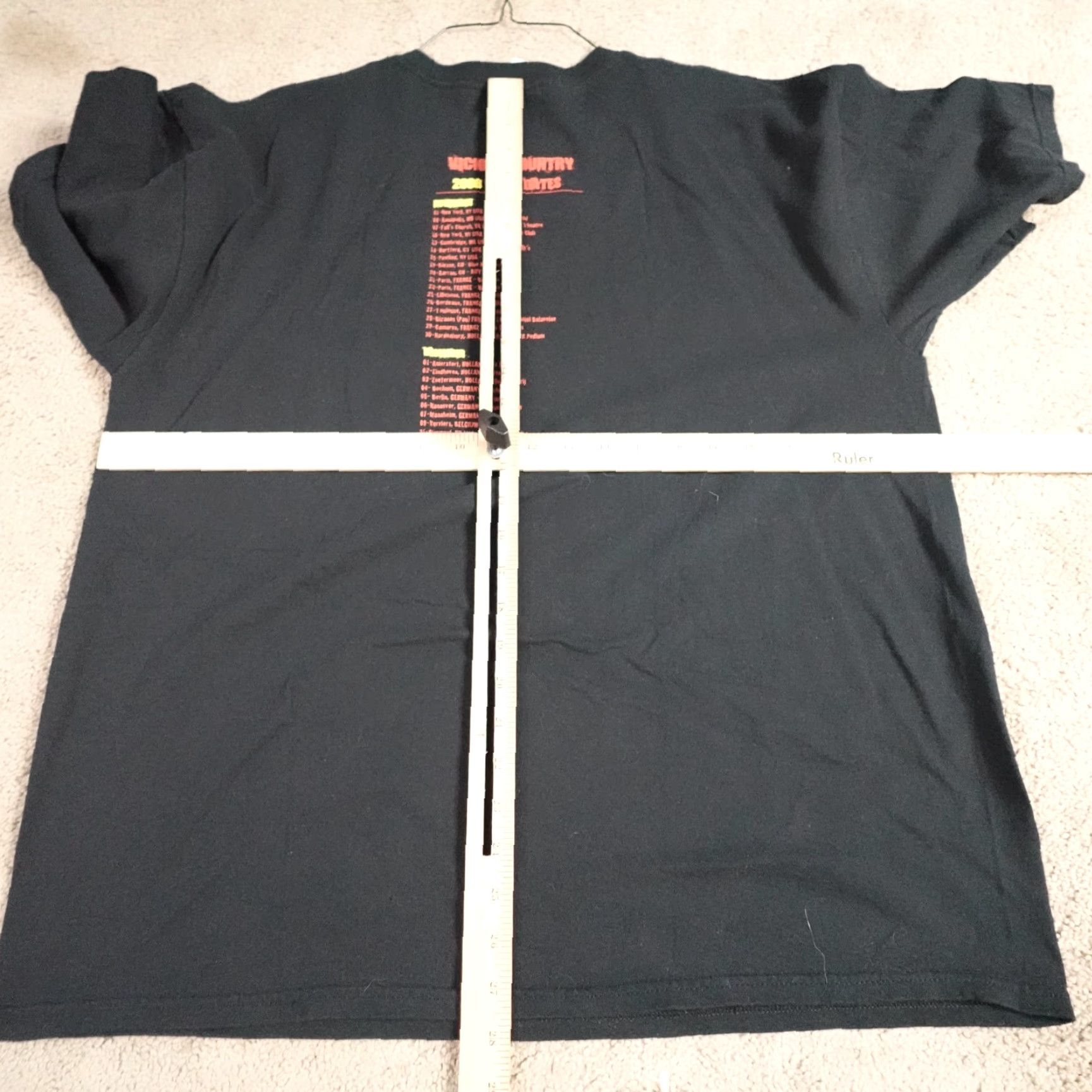 Doublet Popa Chubby Galea Shirt XL Black Double-Sided Vicious Country Tour 2008 Mens XLT-Shirt Black Double-Sided Band Shirt Size US XL / EU 56 / 4 - 5 Thumbnail