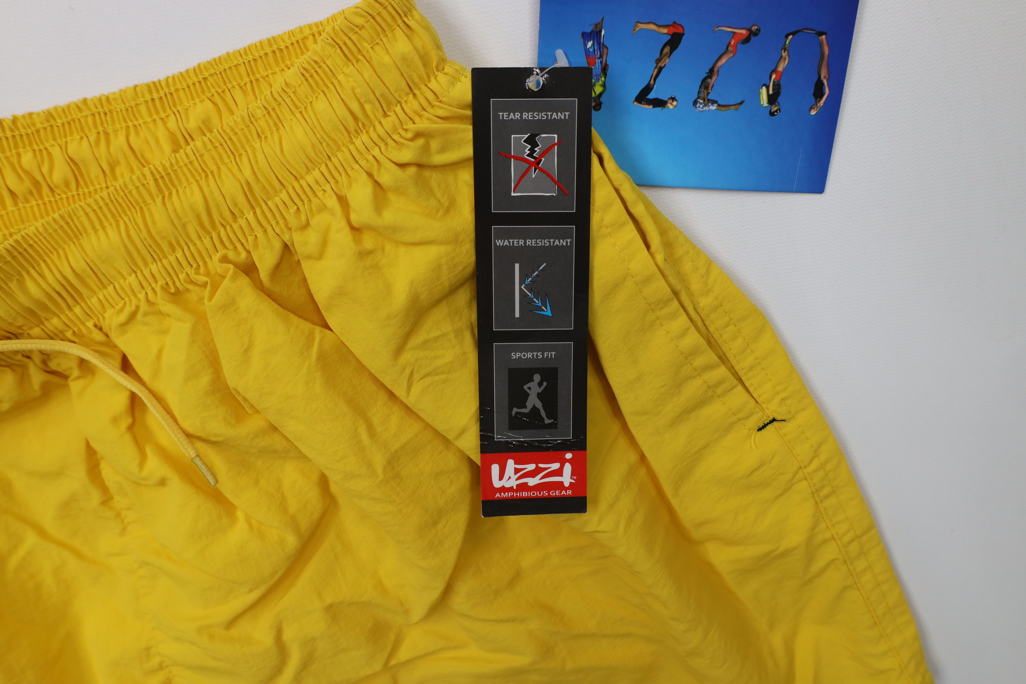 Vintage Deadstock Vtg 90s Uzzi Knee Waterproof Swim Shorts Trunks Size US 36 / EU 52 - 7 Thumbnail