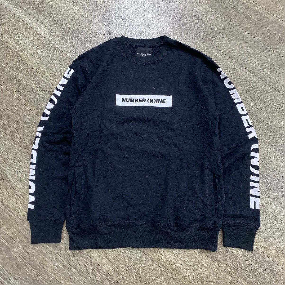 Number (N)ine 2000s Number (N)ine Spell Out Logo Tapped Pocket Sweatshirt Size US L / EU 52-54 / 3 - 2 Thumbnail