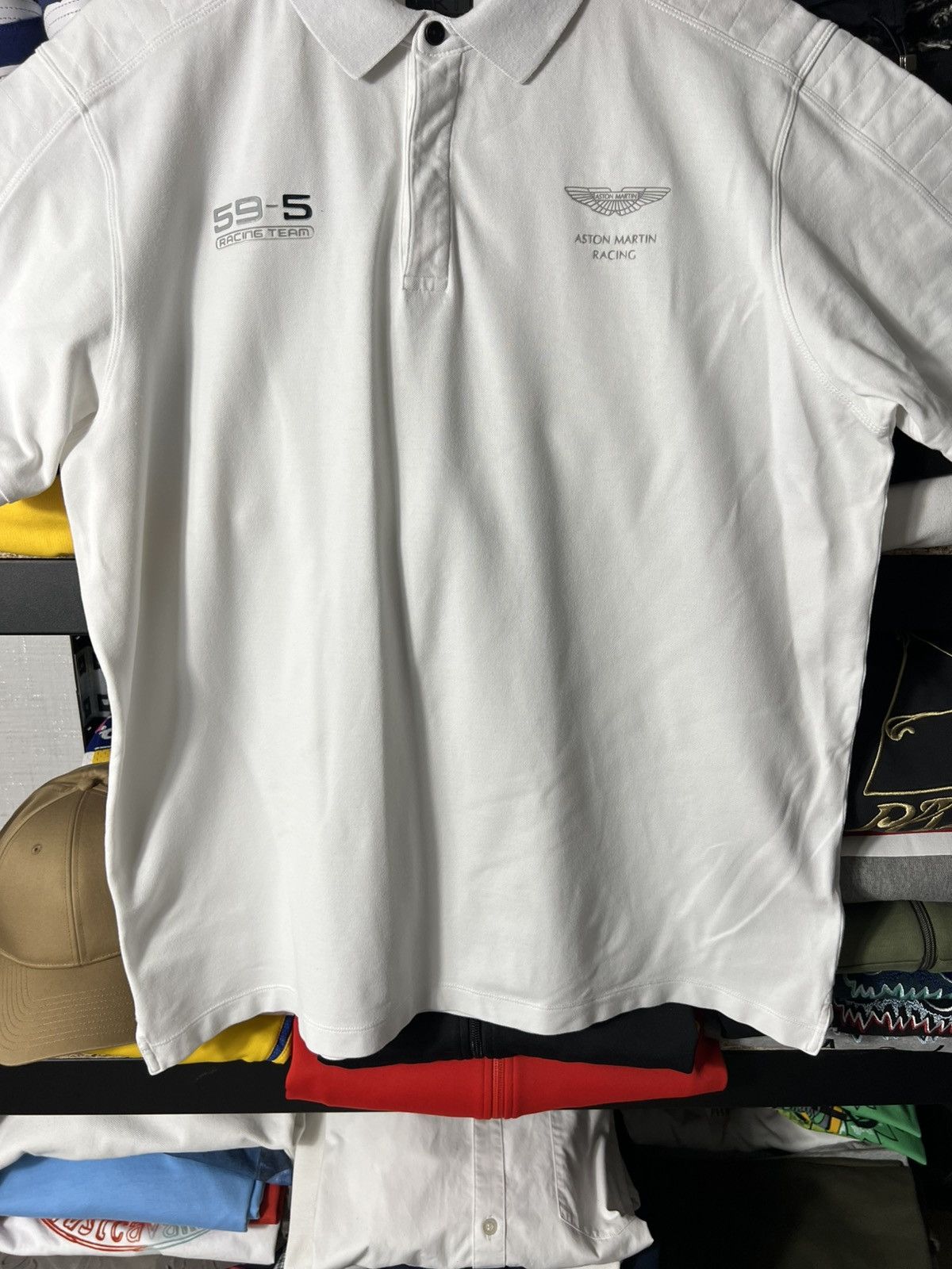 NASCAR 🔥 Aston Martin Racing Team 59 x HKT Polo – White – Size XXL Size US XXL / EU 58 / 5 - 3 Thumbnail
