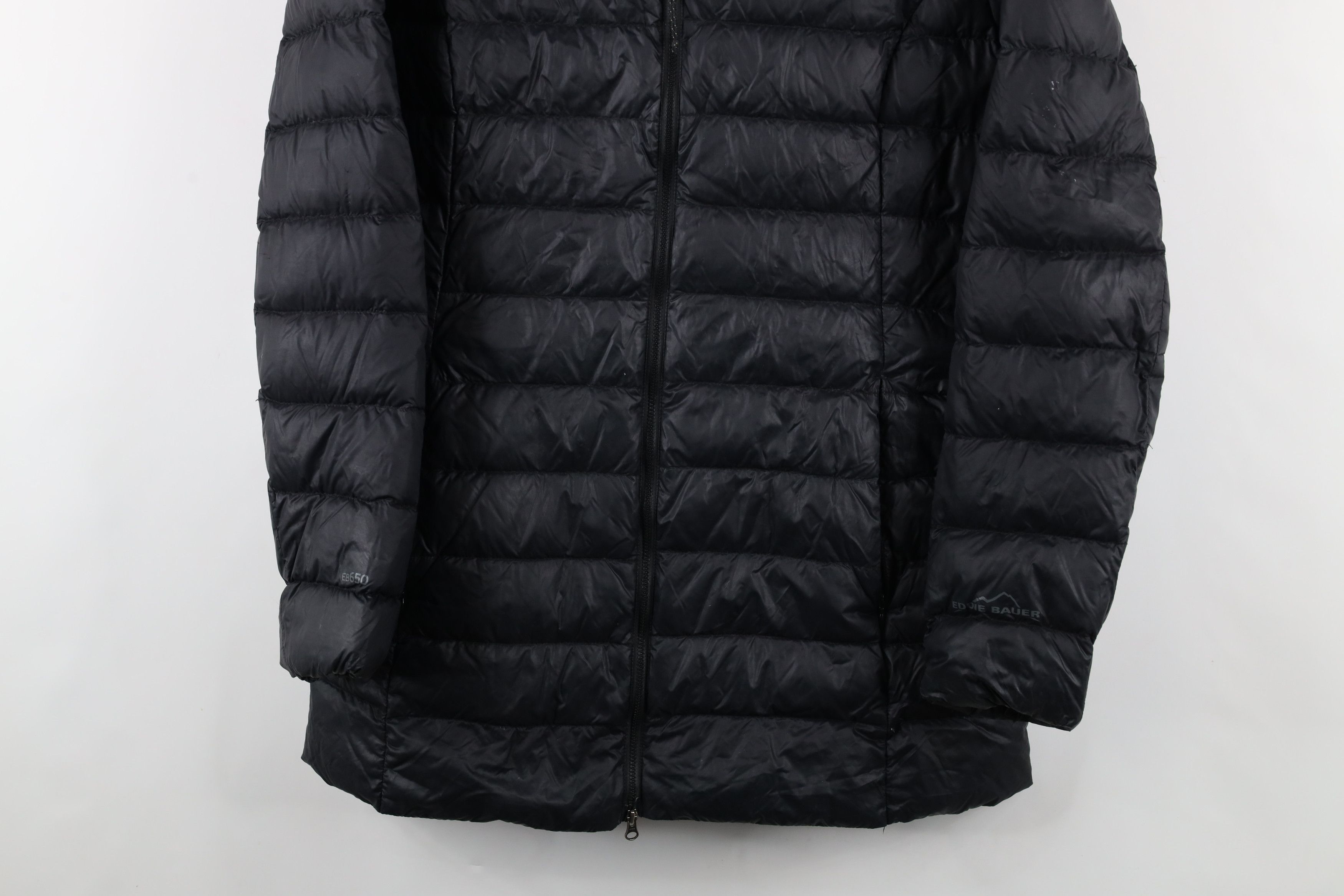 Eddie Bauer × Vintage Eddie Bauer Down Fill Insulated Hooded Puffer Jacket Black Size L / US 10 / IT 46 - 3 Thumbnail
