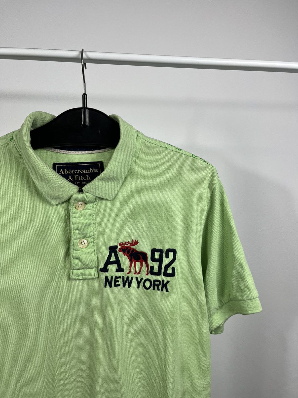Abercrombie & Fitch Abercrombie & Fitch Green Polo Shirt Logo Print Size M Size US M / EU 48-50 / 2 - 3 Thumbnail