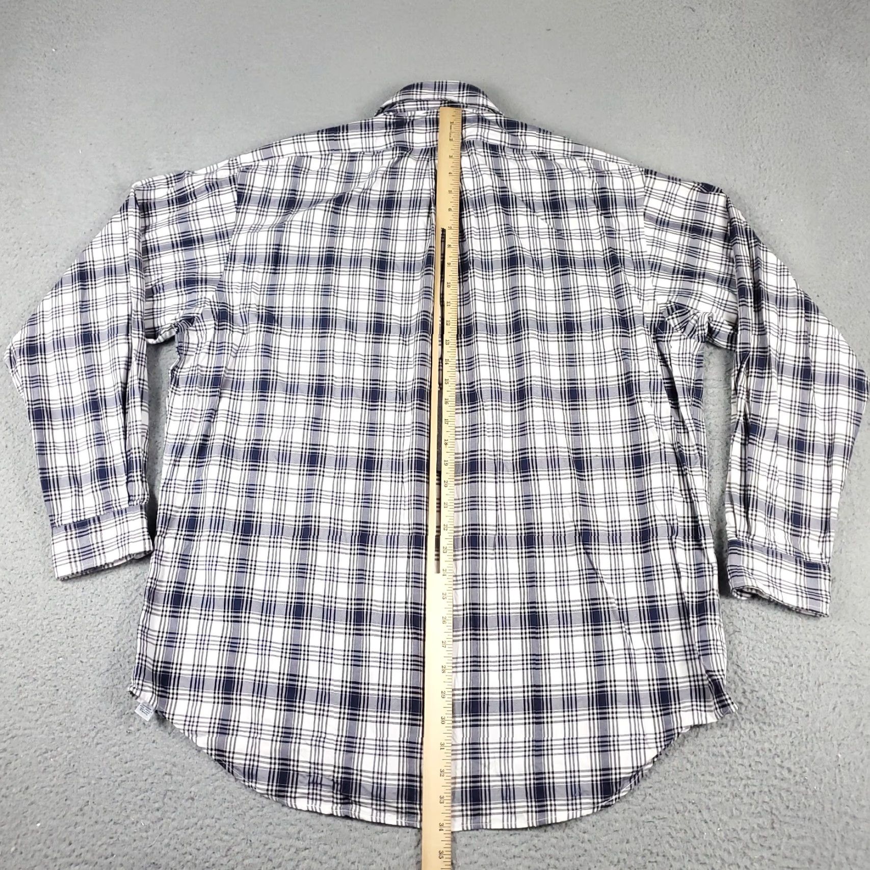 Ralph Lauren Ralph Lauren Shirt Mens Large Blue Plaid Button-Up Long Sleeve Casual Formal Workwear Executive Shirt Mens L Blue Plaid Shirt Size US L / EU 52-54 / 3 - 7 Thumbnail