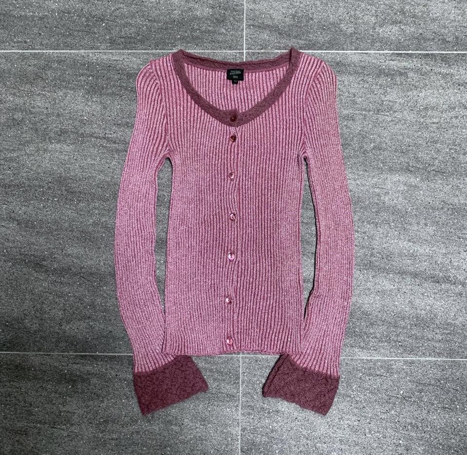 Jean Paul Gaultier Slim Ribbed Knit Cardigan Size M / US 6-8 / IT 42-44 - 1 Thumbnail