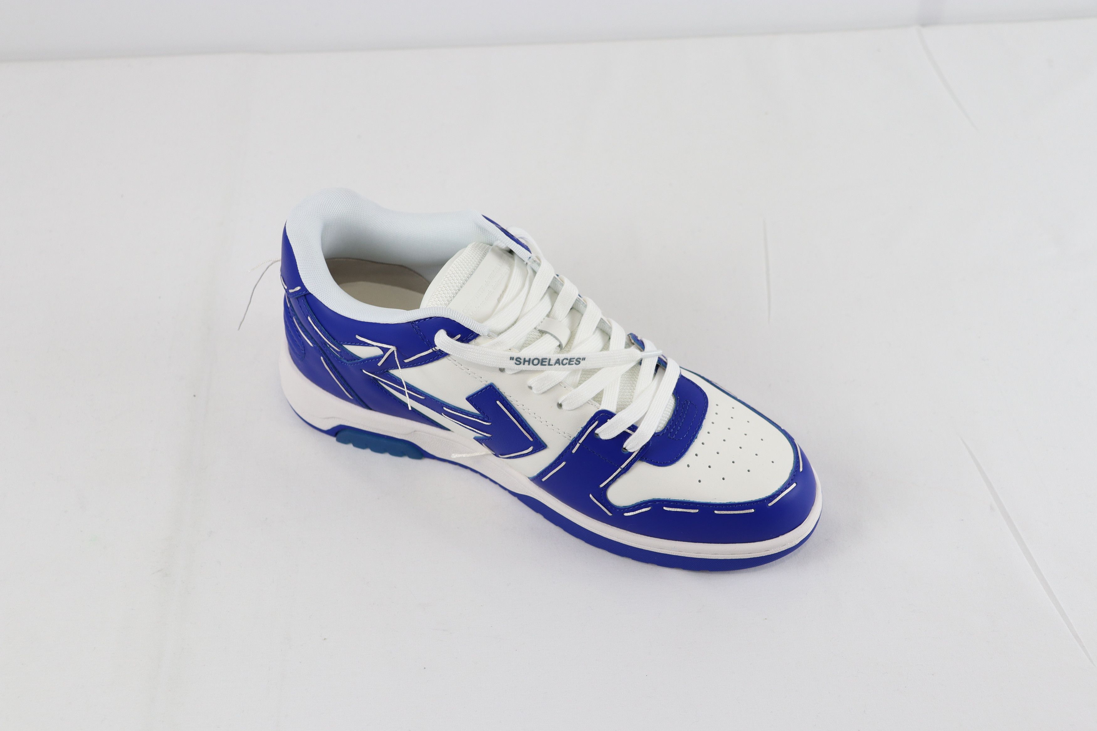 Off-White o1rshd Out of Office Sartorial Stitch Sneakers Blue / White Size US 13 / EU 46 - 6 Thumbnail