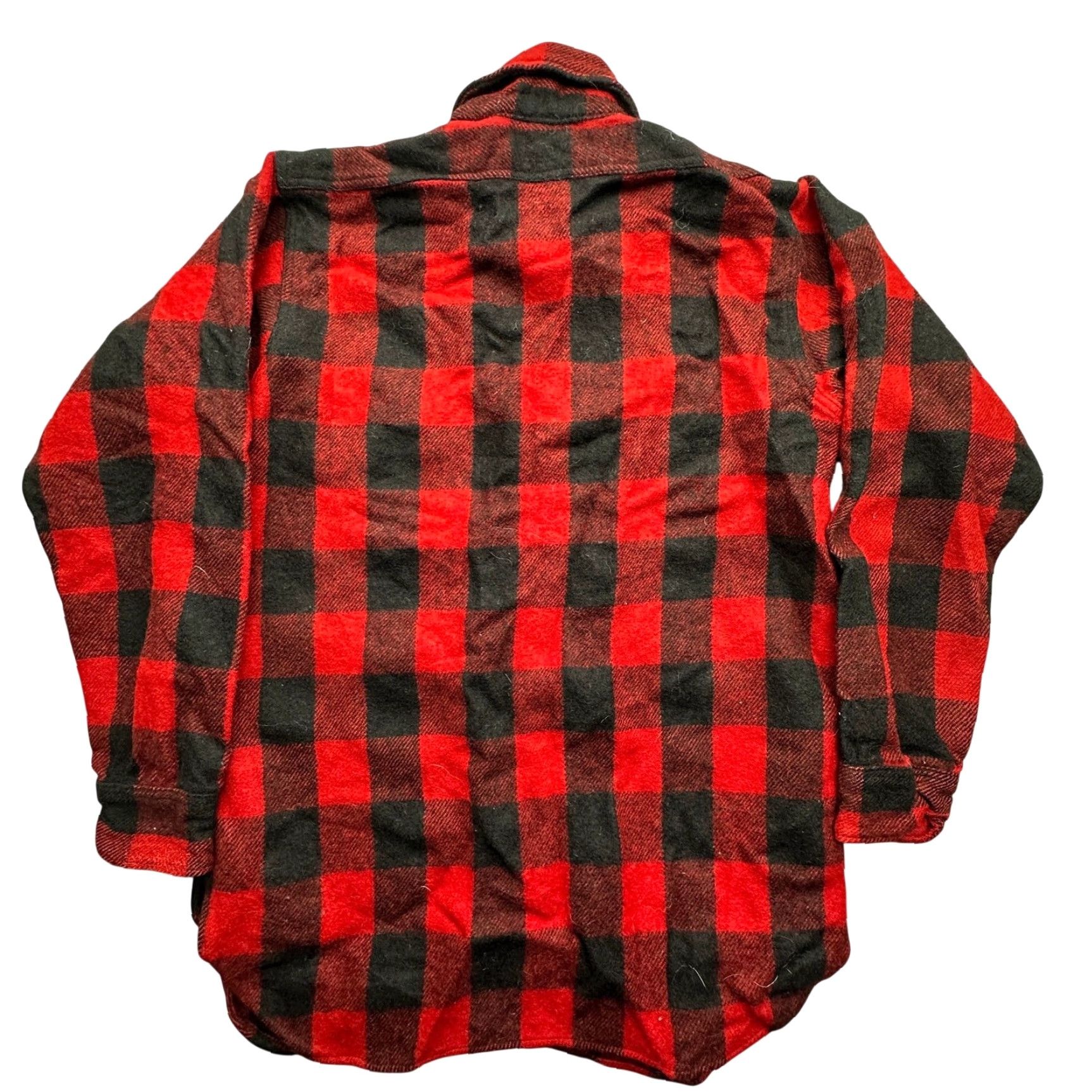 Vintage VINTAGE 60s Winter King Wool Buffalo Check Flannel Button Shirt Mens M Red Long Sleeve Pocketed Button Shirt Mens Medium Red Size US M / EU 48-50 / 2 - 6 Thumbnail