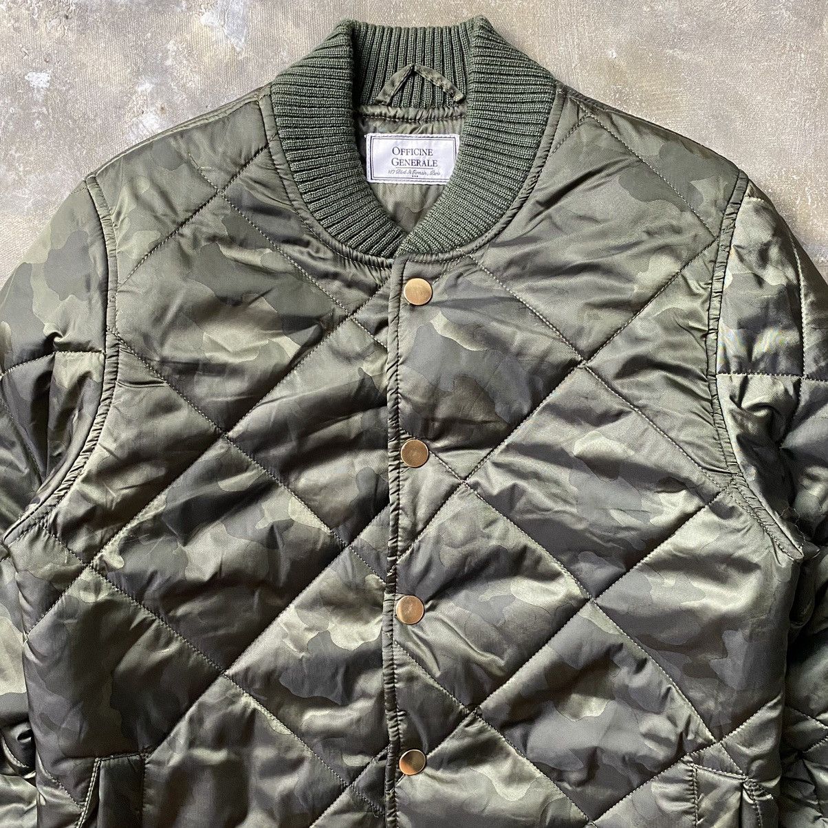 Officine Generale Officine Generale Camou Quilted Jacket Size US S / EU 44-46 / 1 - 5 Thumbnail