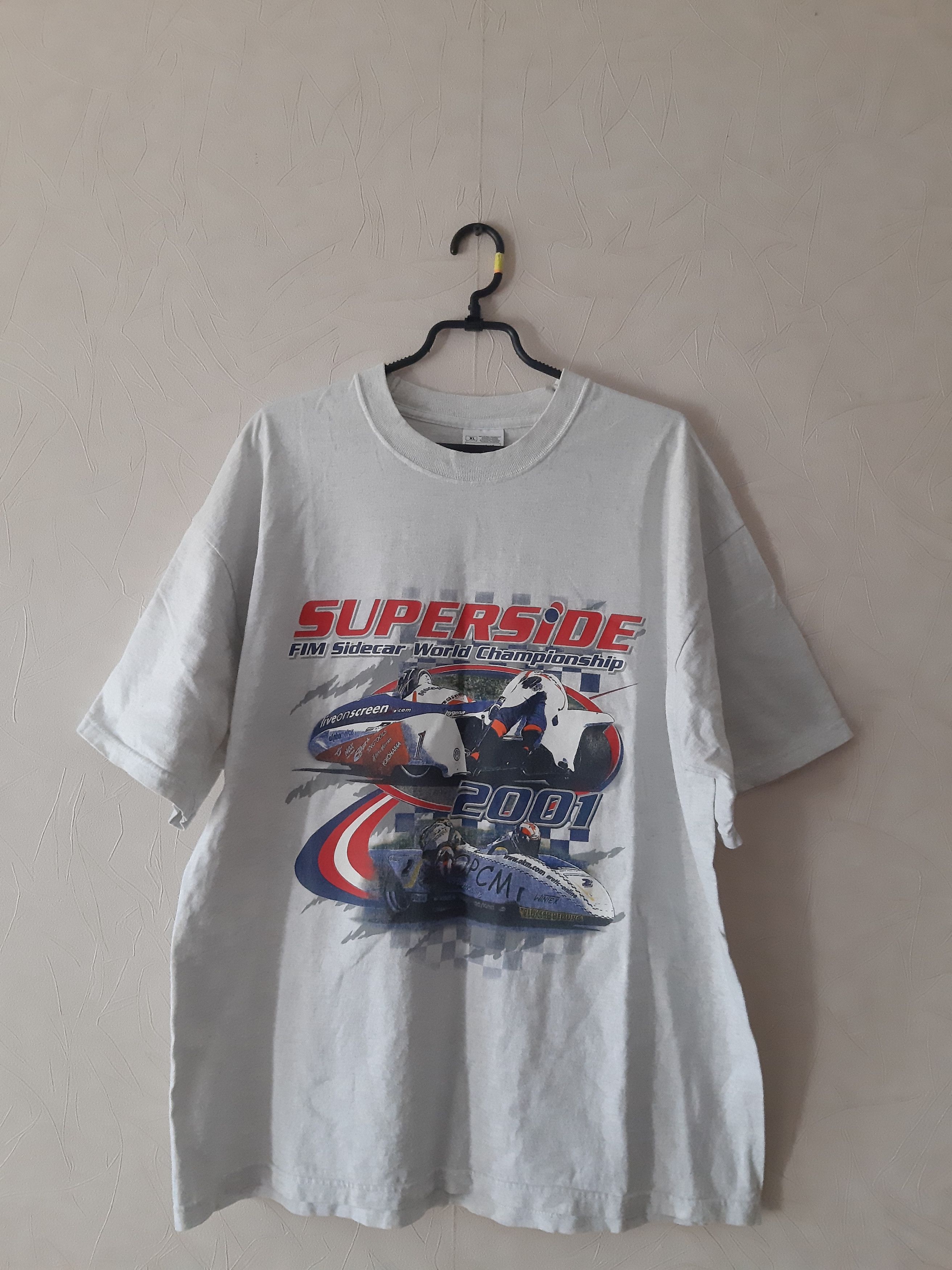 Vintage FIM Sidecar World Championship 2001 vintage shirt SUPERSIDE Size US XL / EU 56 / 4 - 1 Thumbnail