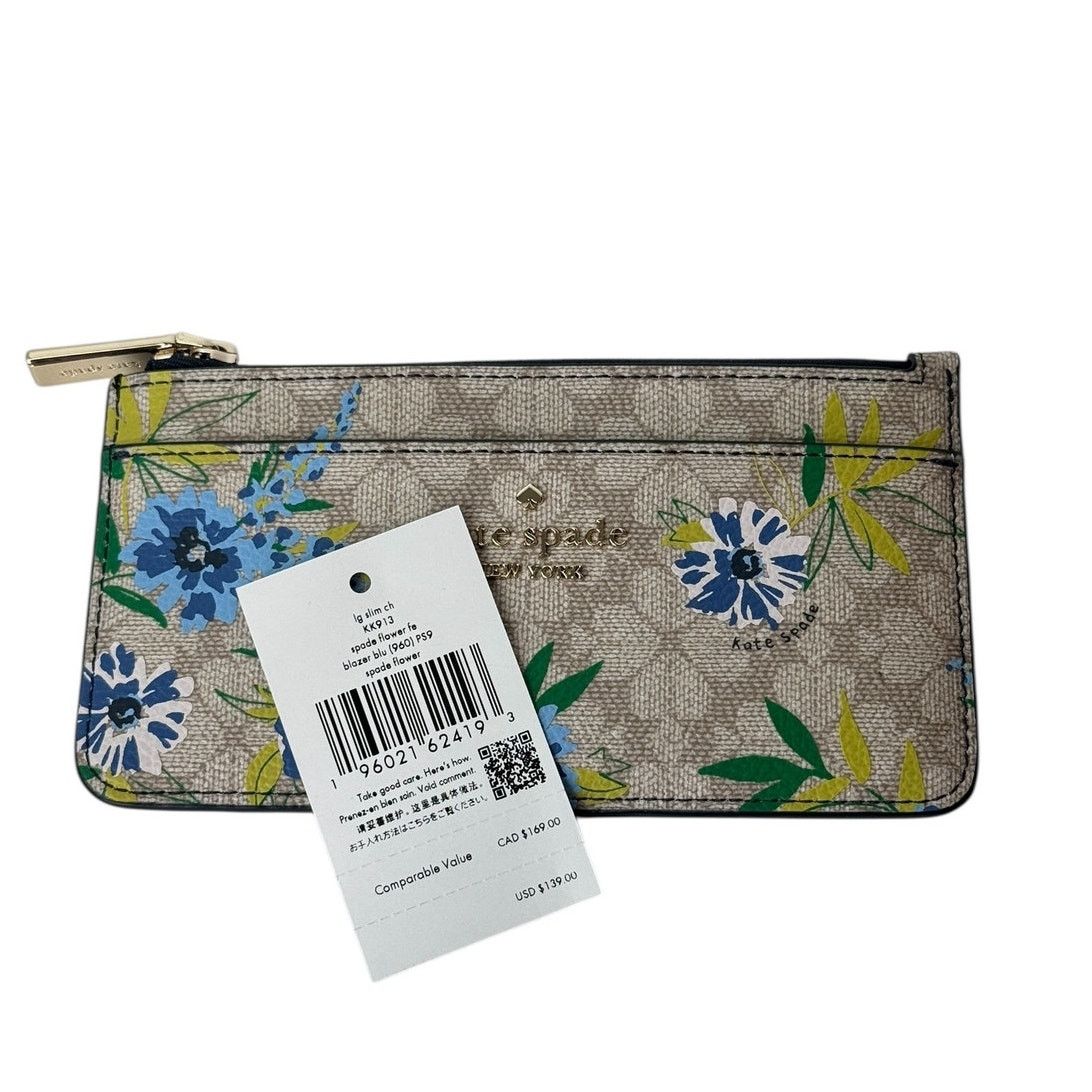 Kate Spade Kate Spade Spade Flower Floral Large Slim Card Holder Size ONE SIZE - 6 Thumbnail