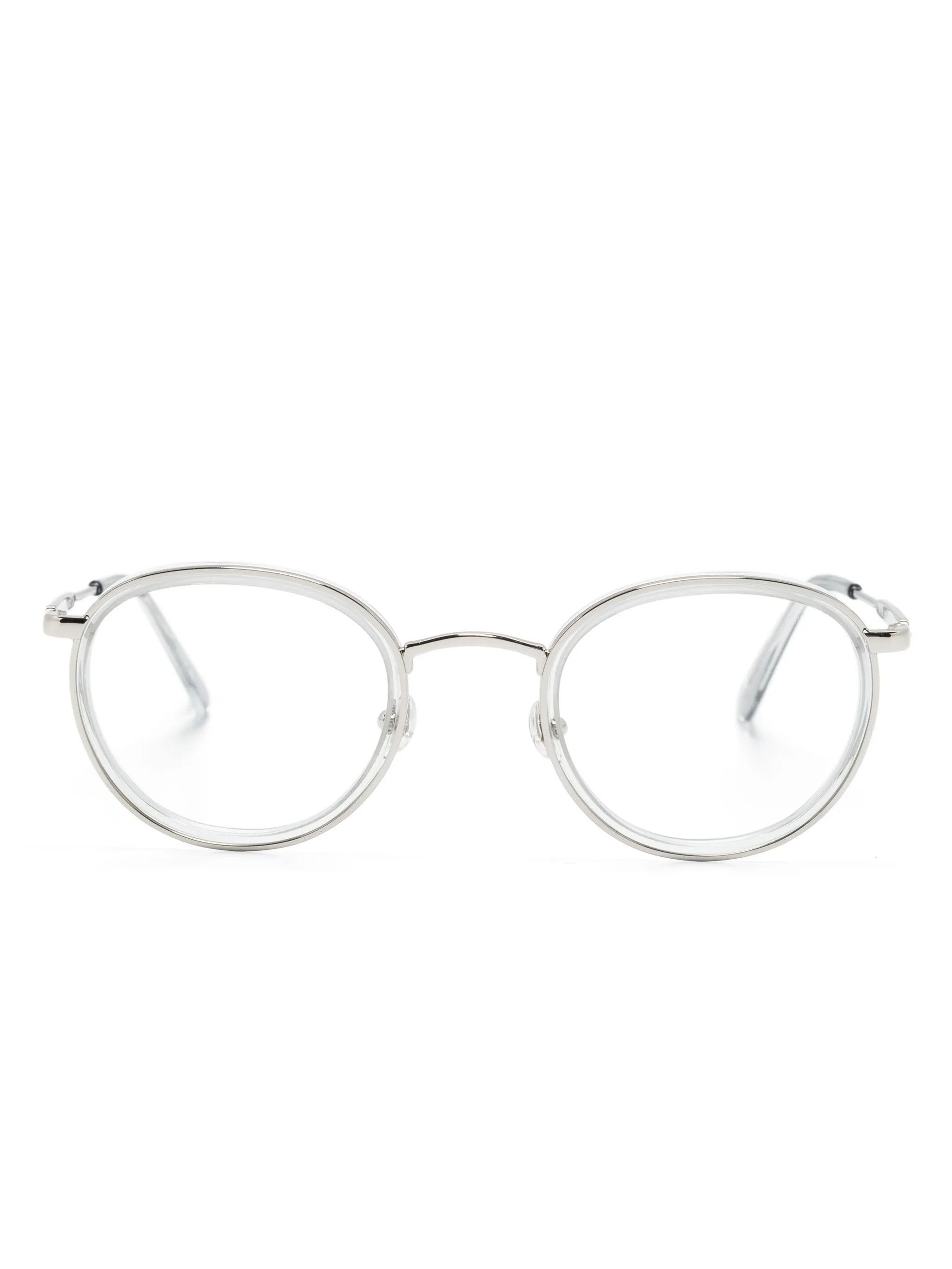 Moncler o1y0225 Size : OS / 49 mm Eyeglass Frame in Silver Size ONE SIZE - 1 Thumbnail