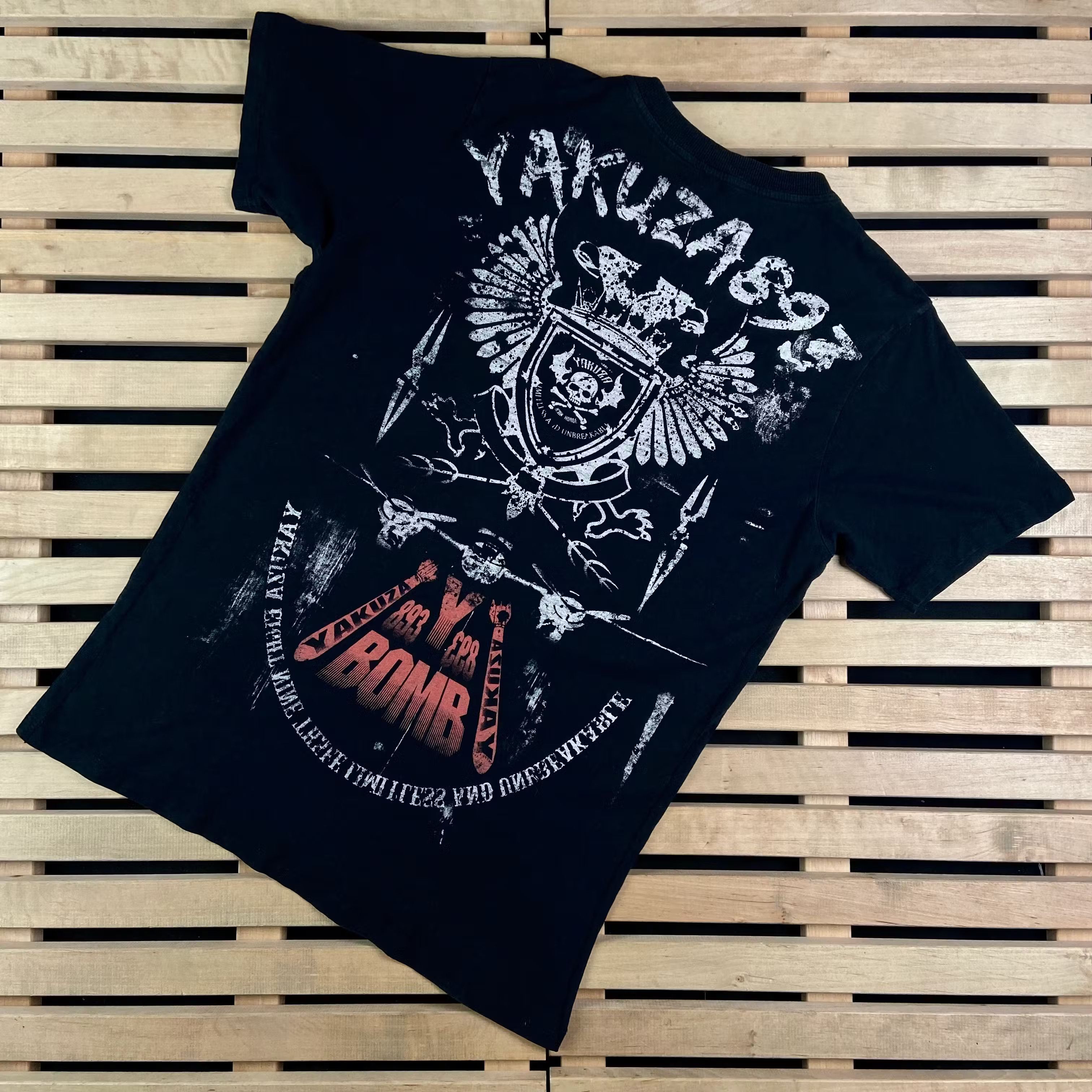 Japanese Brand Mens Vintage T Shirt Yakuza 893 Size XXL 2XL Size US XXL / EU 58 / 5 - 8 Thumbnail