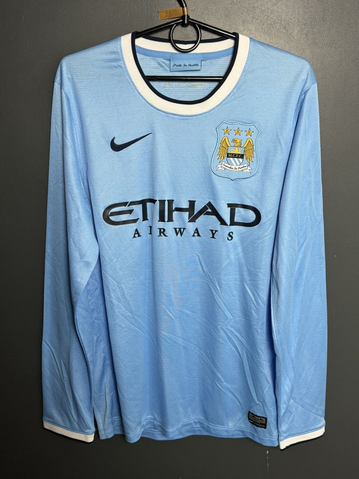 Nike Manchester City 13/14 Home Football Long Sleeve Jersey Size US S / EU 44-46 / 1 - 1 Thumbnail