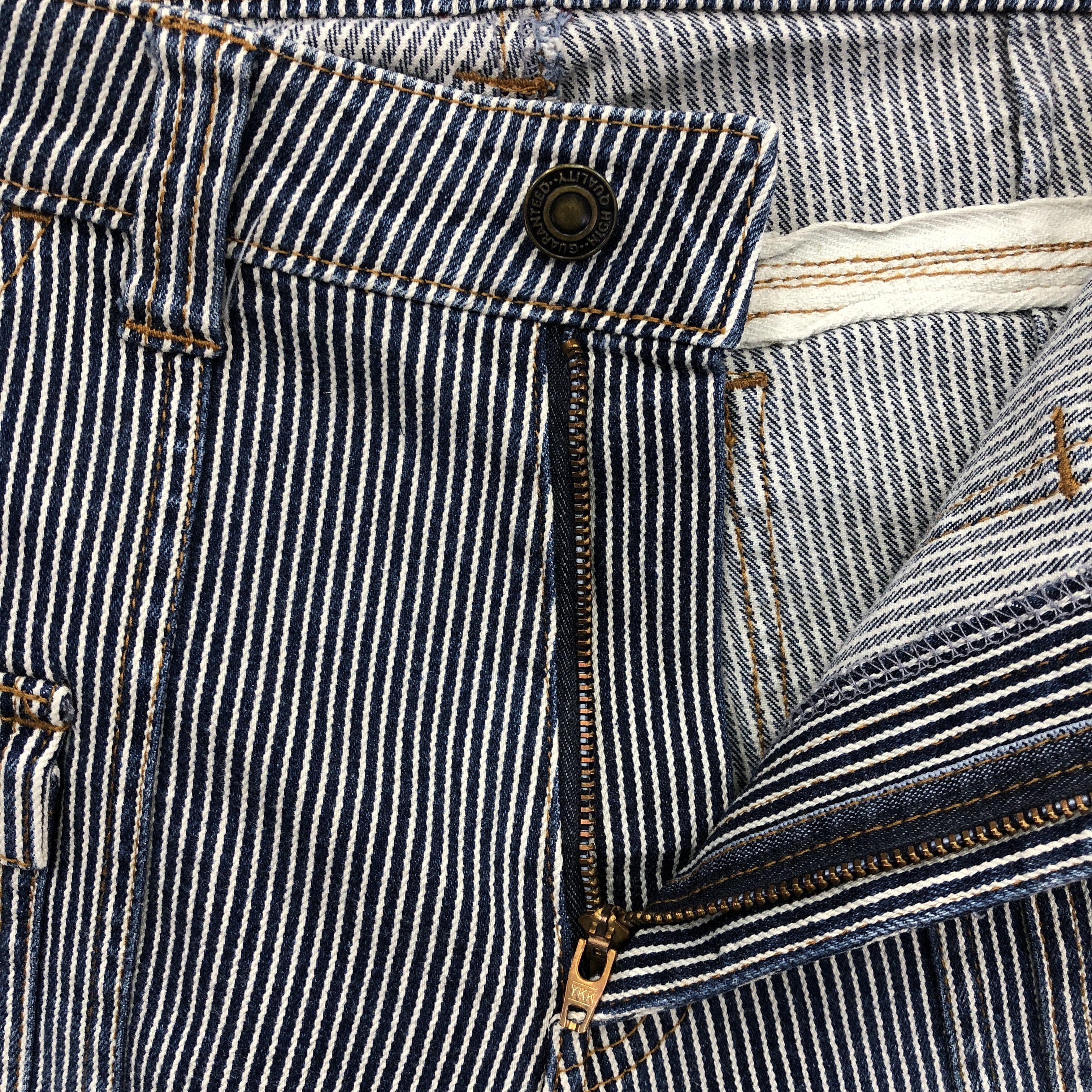 Japanese Brand Vintage Lib Ace Hickory Bush Pants Japanese Jeans Denim Size US 30 / EU 46 - 5 Thumbnail