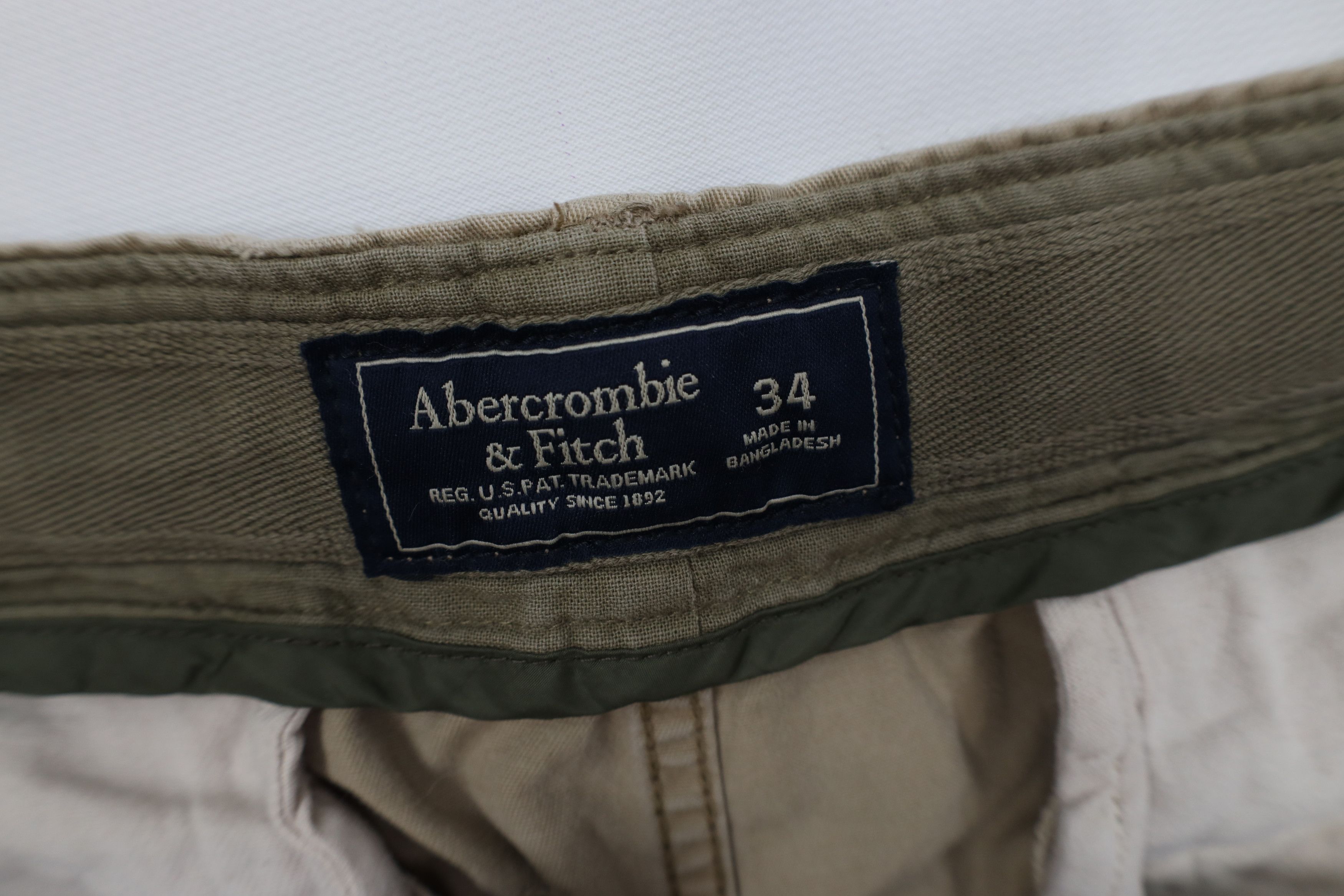 Abercrombie & Fitch Vintage Y2K Abercrombie & Fitch Heavyweight Cargo Shorts Size US 34 / EU 50 - 8 Thumbnail