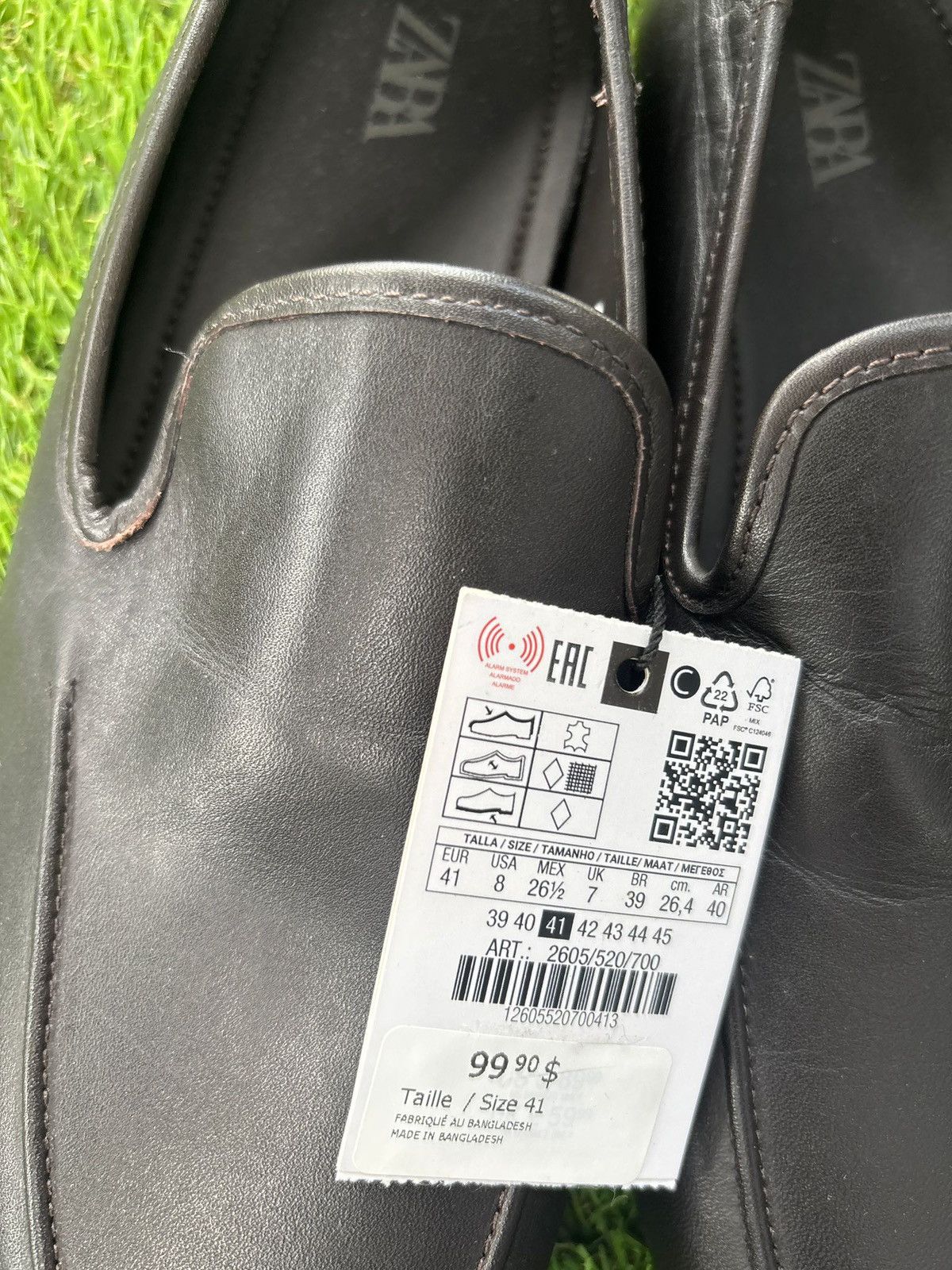 Zara Zara Men's Elegant Black Slip-On Loafers Size US 8 / EU 41 - 6 Thumbnail