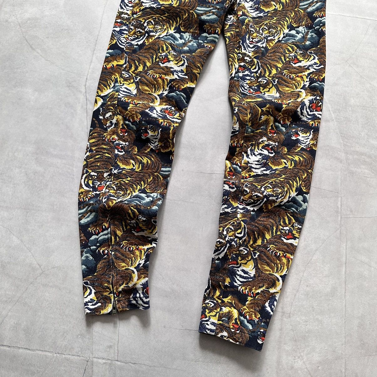 Ed Hardy × Hysteric Glamour × Kenzo RARE Kenzo Vintage Tigers Monogram Jeans Pants Gucci Vibe Size 36" / US 14 / IT 50 - 3 Thumbnail