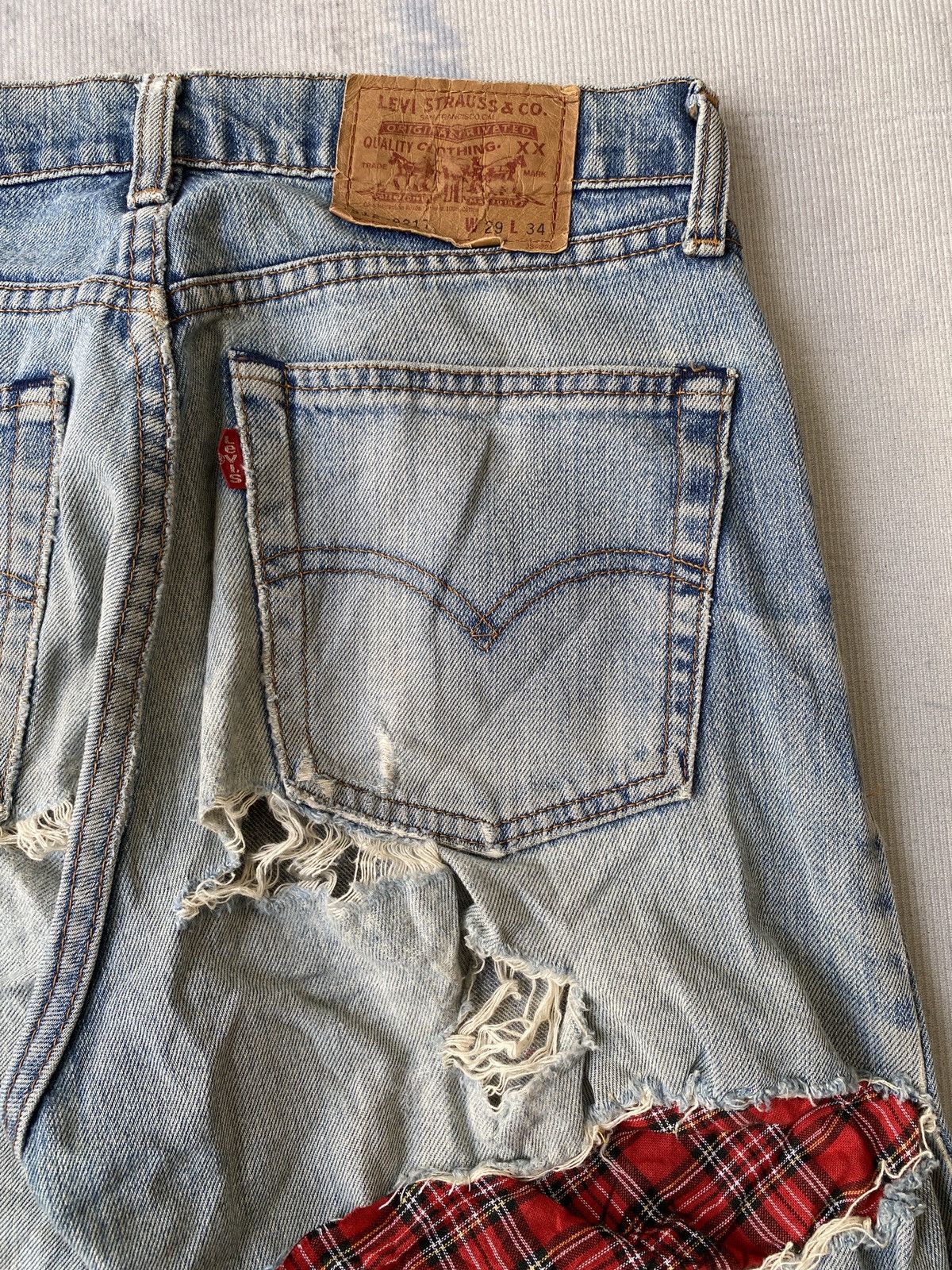 Levi's Vintage 90’s Levi’s 512 Distressed Denim Size US 28 / EU 44 - 20 Thumbnail
