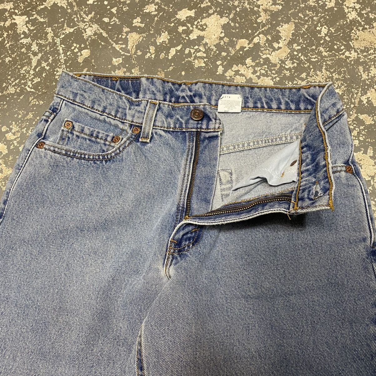 Levi's × Vintage Vintage Levi’s 550 Relaxed Fit Stripe Blue Denim USA 90s Size US 30 / EU 46 - 7 Thumbnail