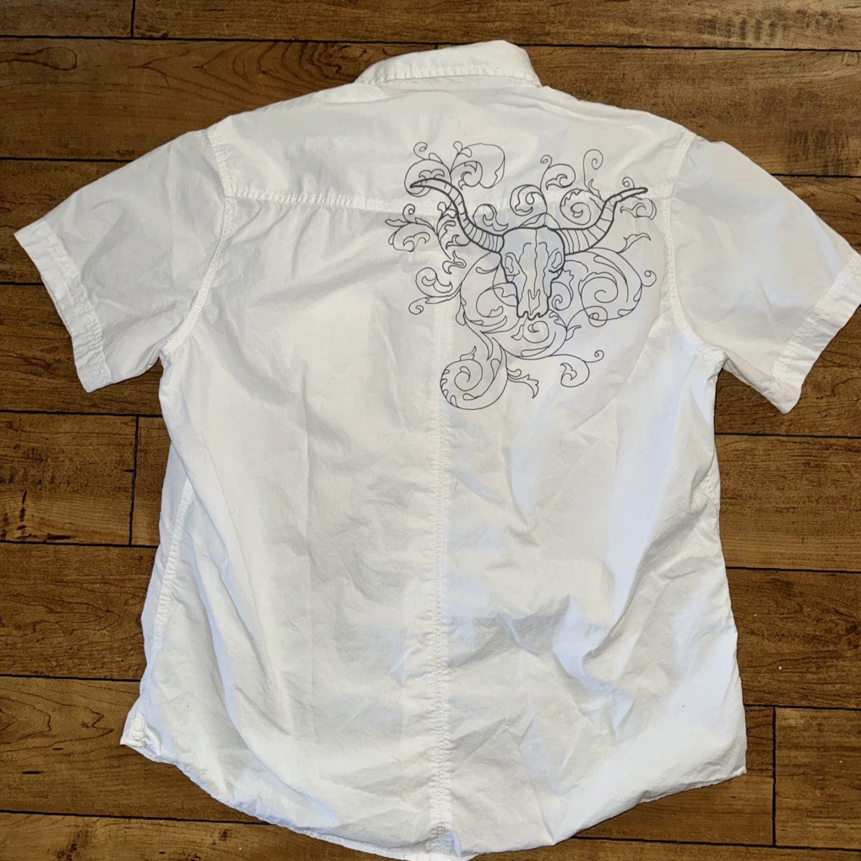 Vintage Utility Skateboarding Shirt White L Mens Shirt Size US L / EU 52-54 / 3 - 4 Thumbnail
