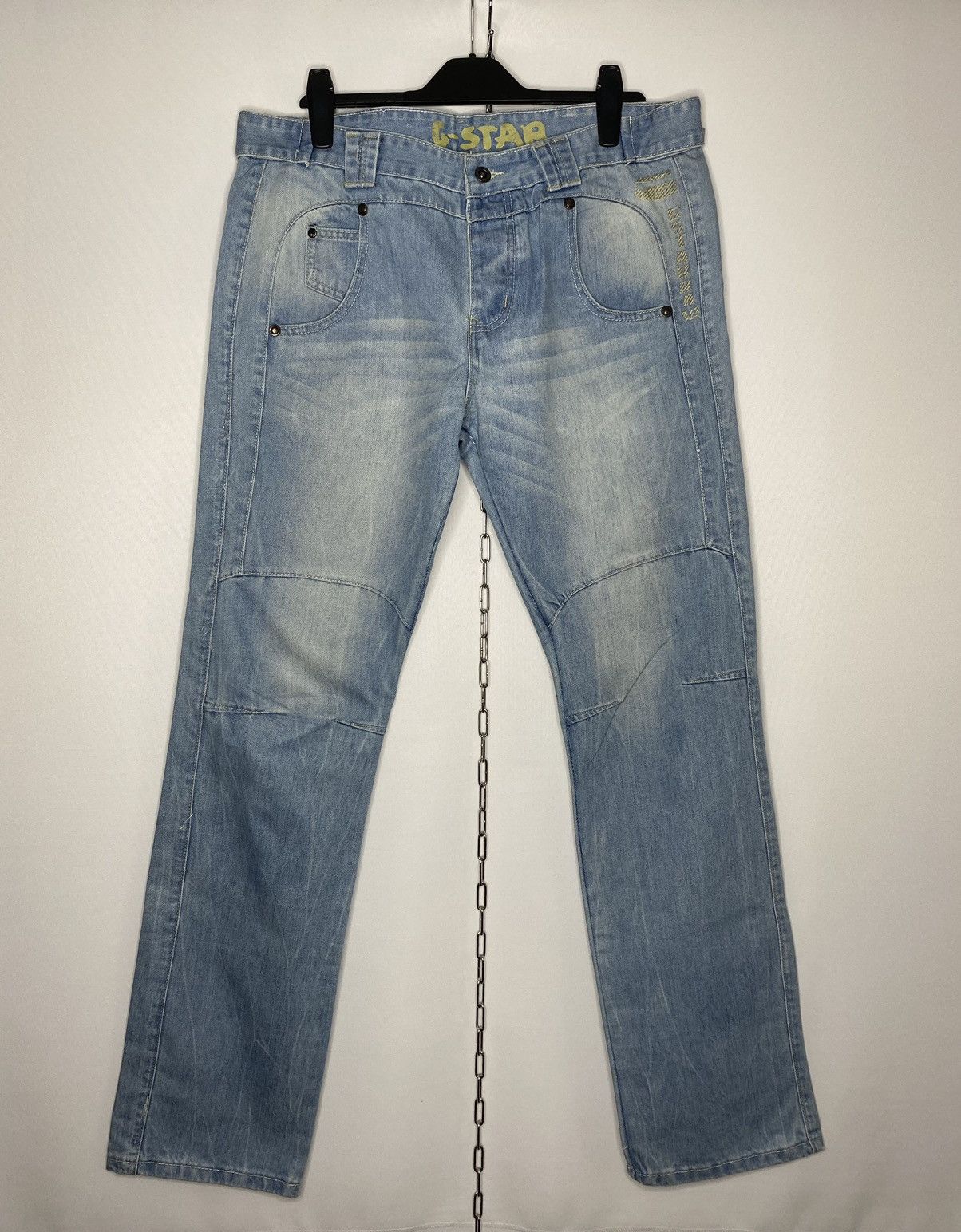 Other Vintage G-Star Raw Denim Jeans Tab Size 36x34 Size US 36 / EU 52 - 2 Thumbnail