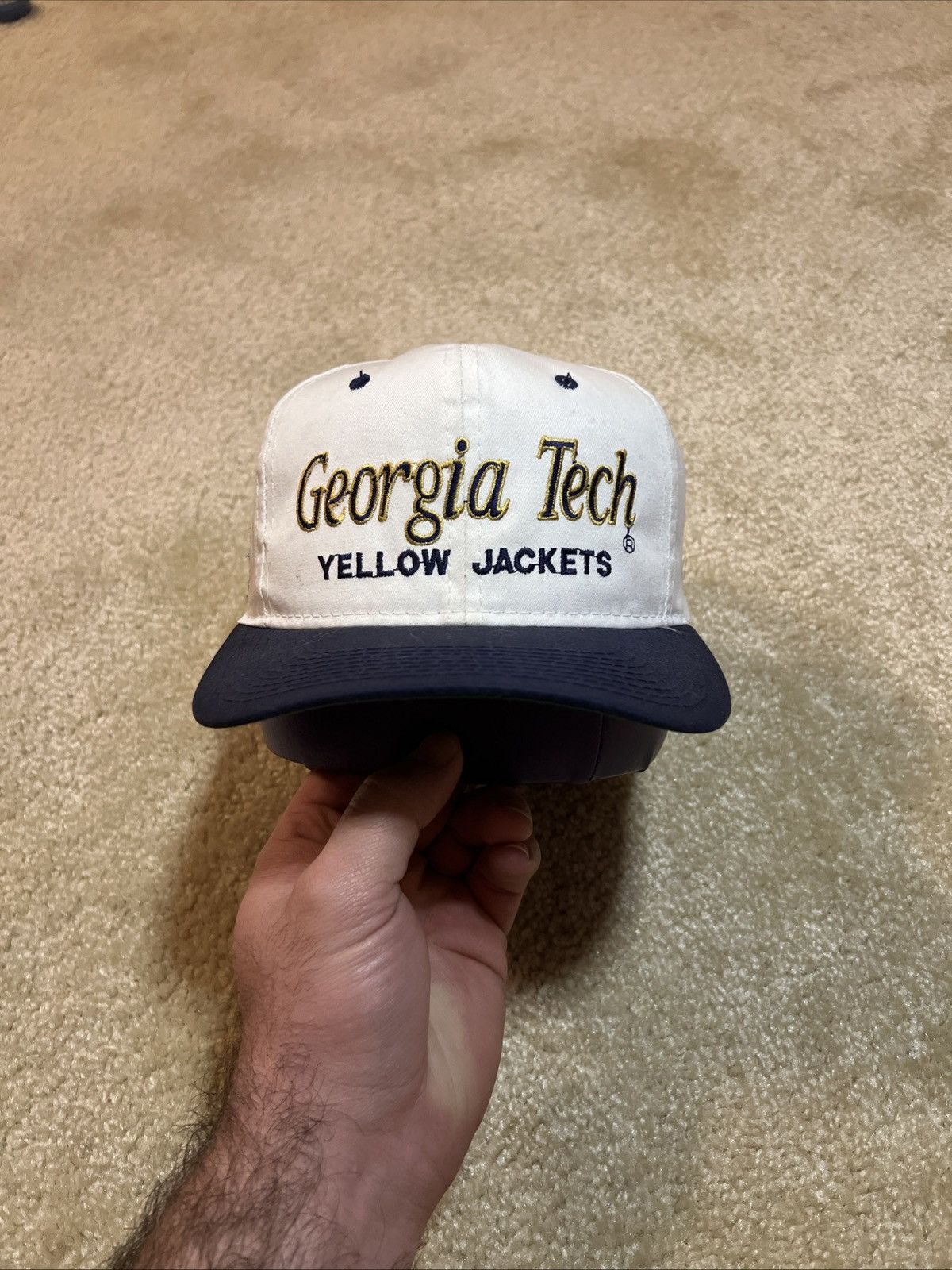 Sports Specialties Sports Specialties Georgia Tech Yellow Jackets Twill hat Size ONE SIZE - 1 Thumbnail