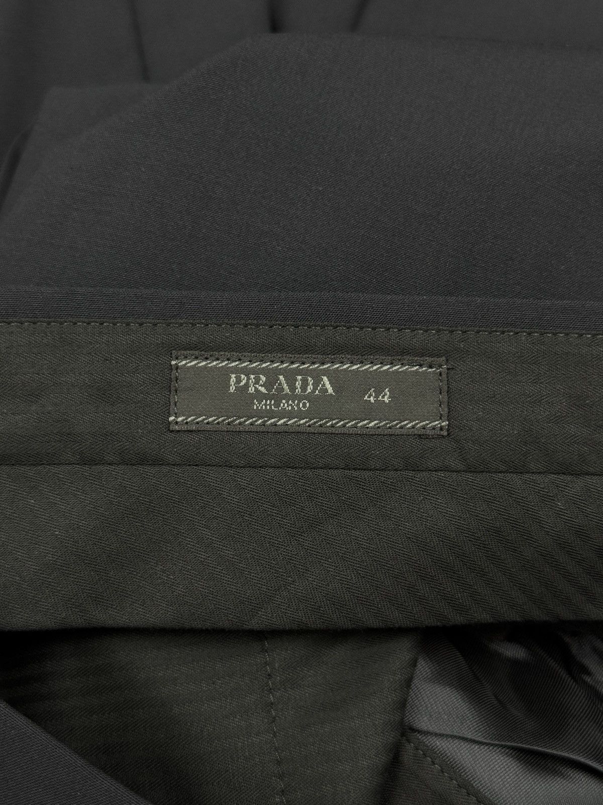 Prada $1100 NWT PRADA BLUE WOOL PANTS PRADA LOGO Size US 30 / EU 46 - 6 Thumbnail