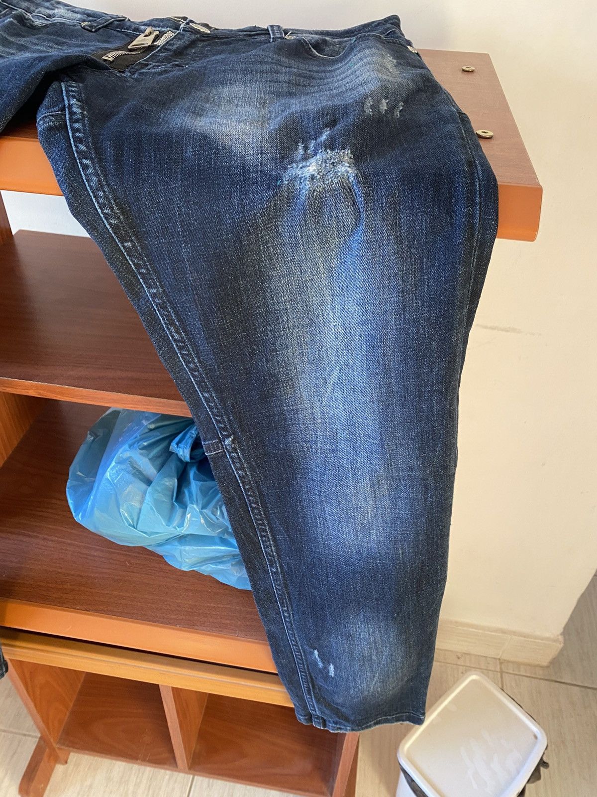 Dsquared2 Spray Paint DS2 Dark Blue Jeans Size US 29 - 6 Thumbnail