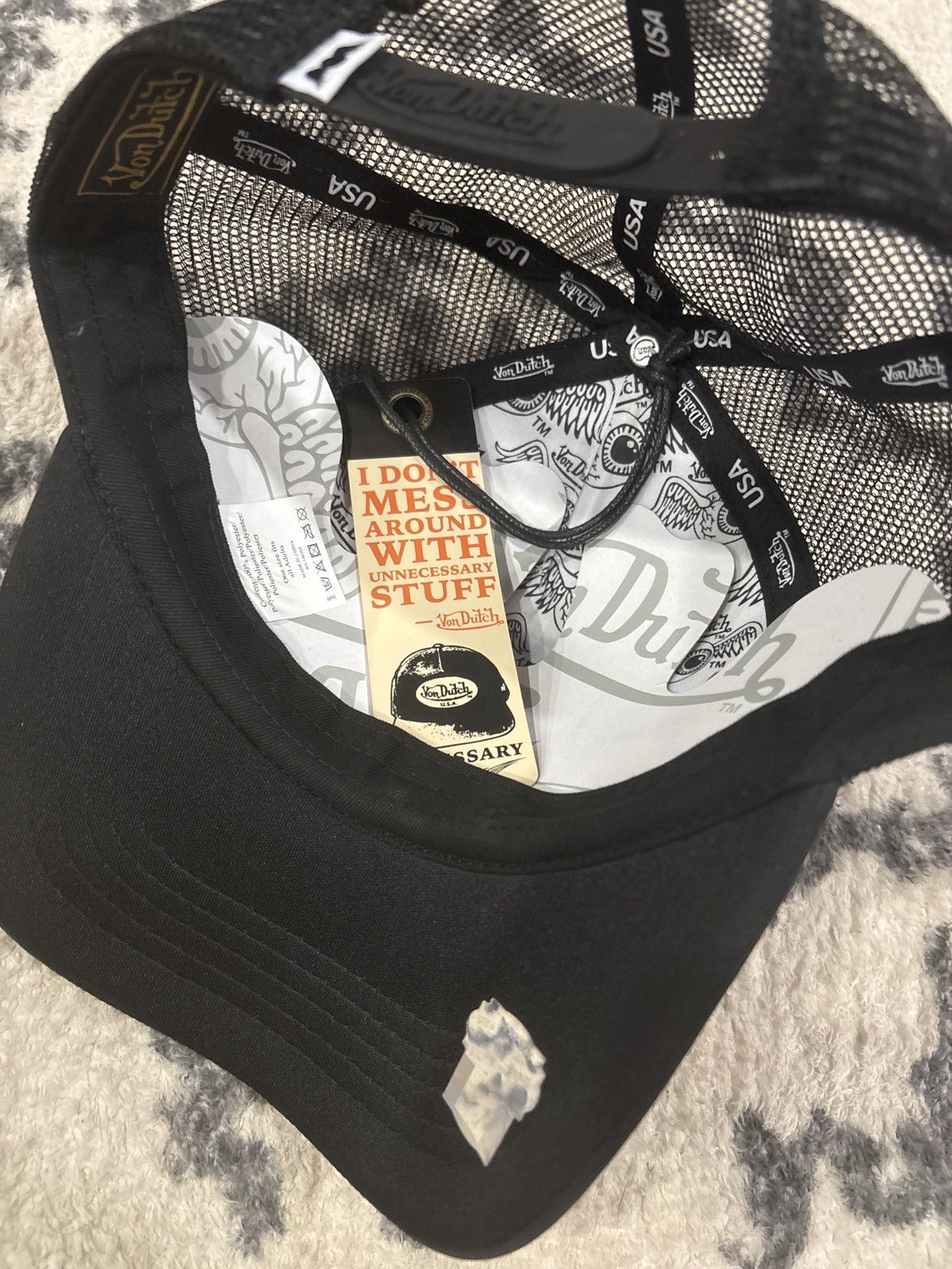 Von Dutch VON DUTCH TRUCKER HAT ‘Angel Eye’ Size ONE SIZE - 3 Thumbnail