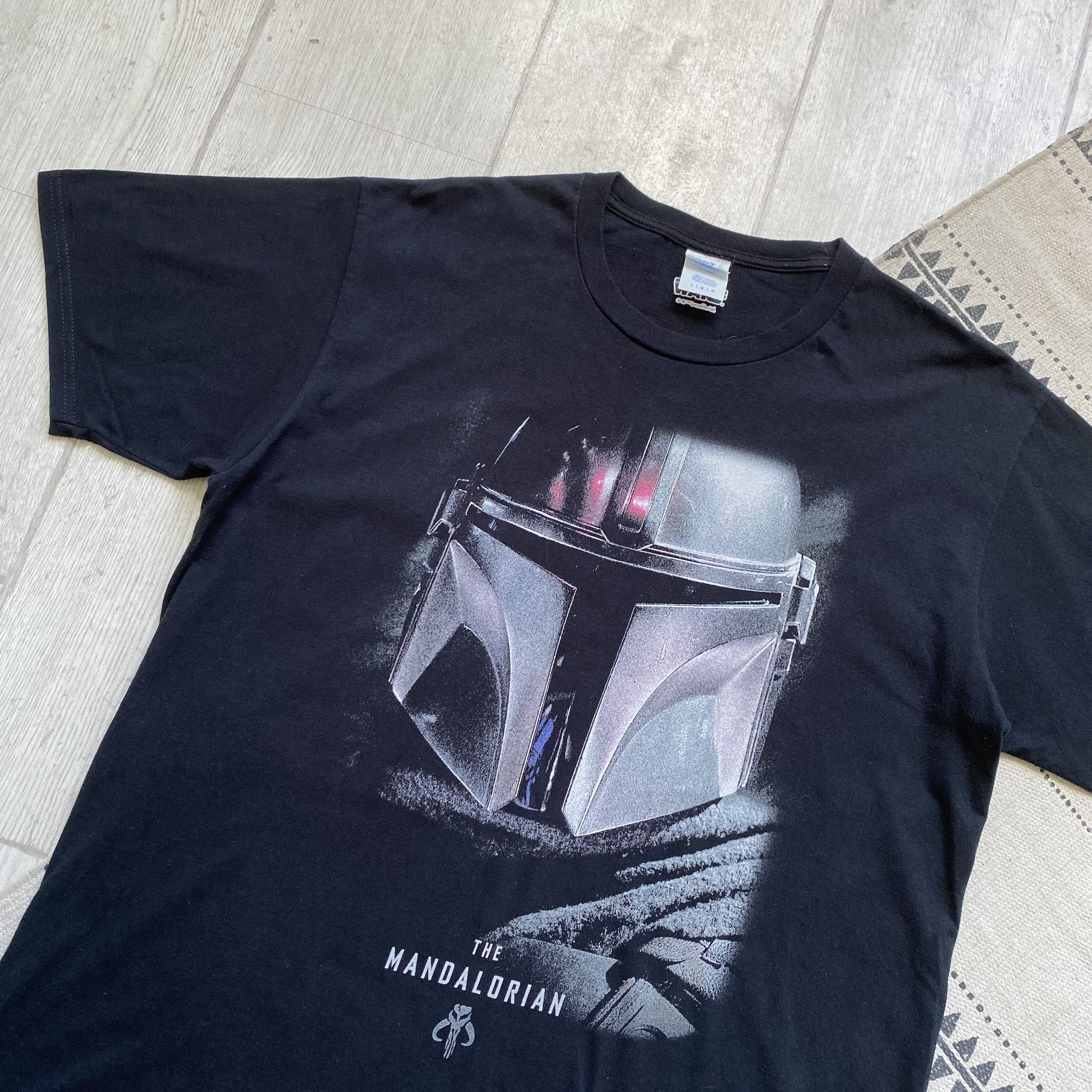Star Wars 📺 MOVIE Star Wars tee The Mandalorian Y2K Size US L / EU 52-54 / 3 - 6 Thumbnail