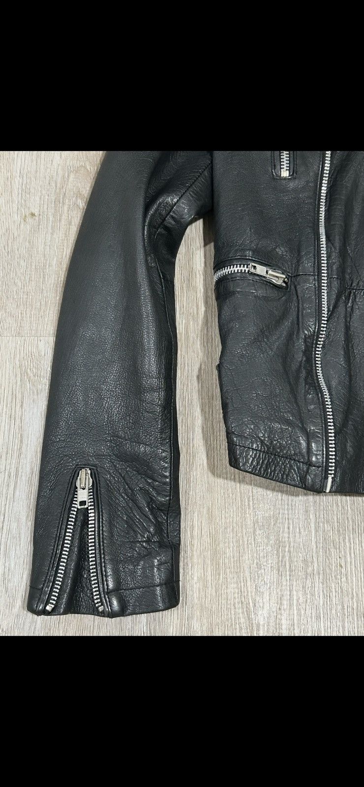 Topman Topman Leather Black Jacket Size US M / EU 48-50 / 2 - 6 Thumbnail
