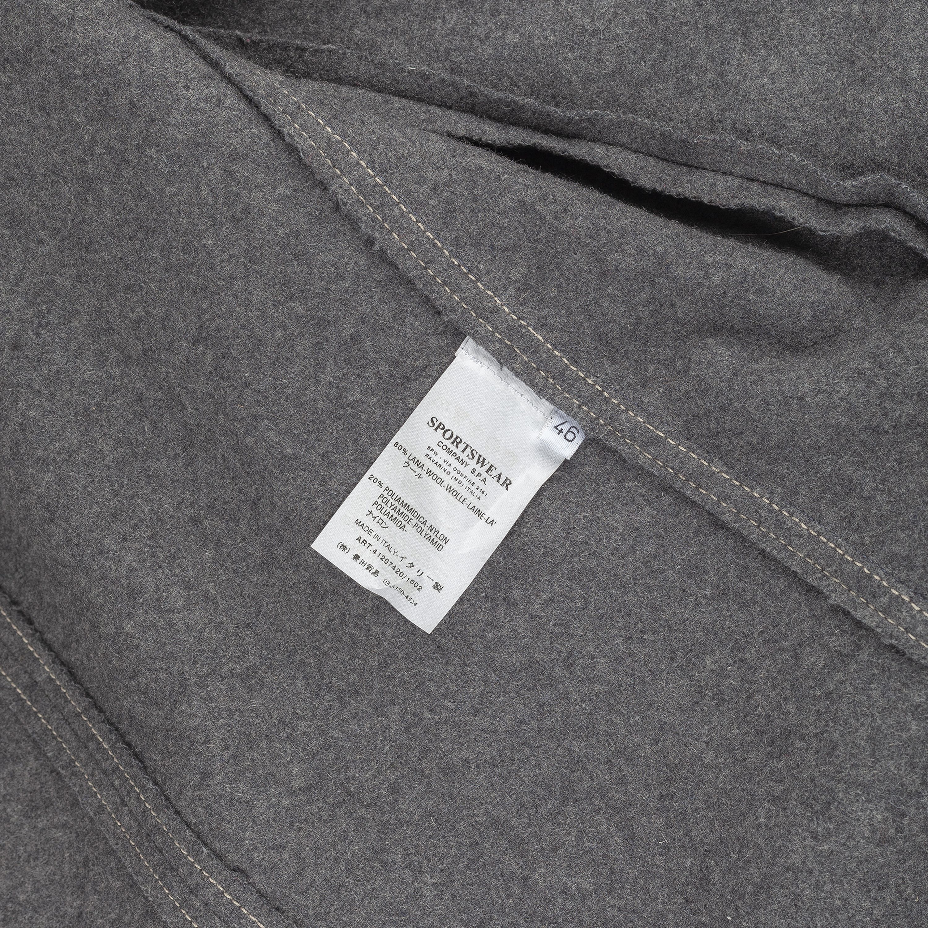 C.P. Company C.P. Company Sportswear Vintage Gray Wool Coat Jacket Size US M / EU 48-50 / 2 - 11 Thumbnail