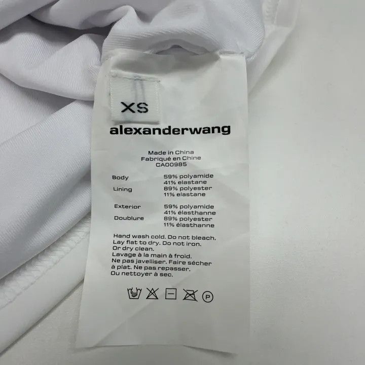 Alexander Wang Alexander Wang Crystal Logo Short Sleeve Tee - Size XS / US 0-2 / IT 36-38 - 3 Thumbnail