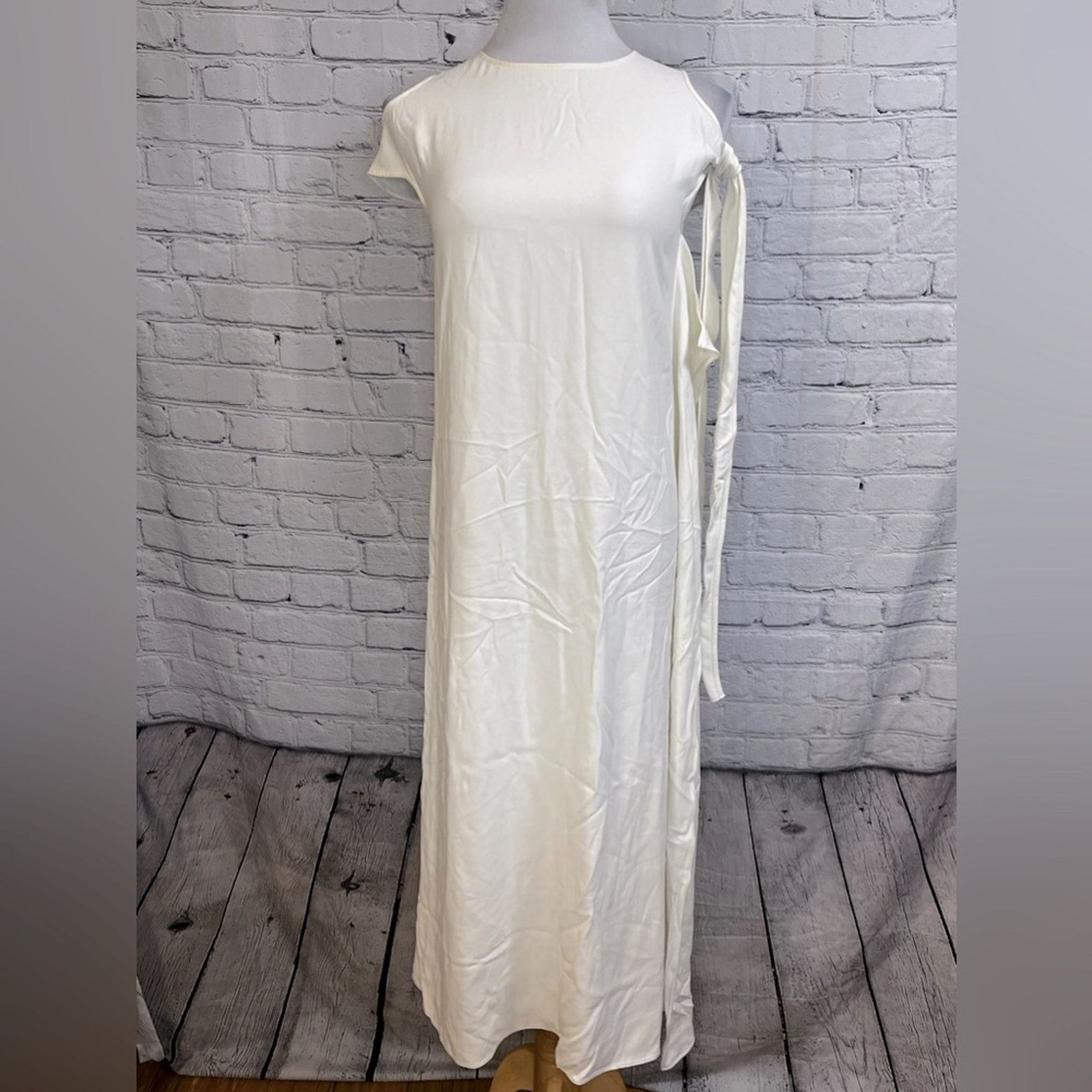 Helmut Lang Nwt -helmut lang cream ivory long maxi dress SRP $595 Size S / US 4 / IT 40 - 3 Thumbnail