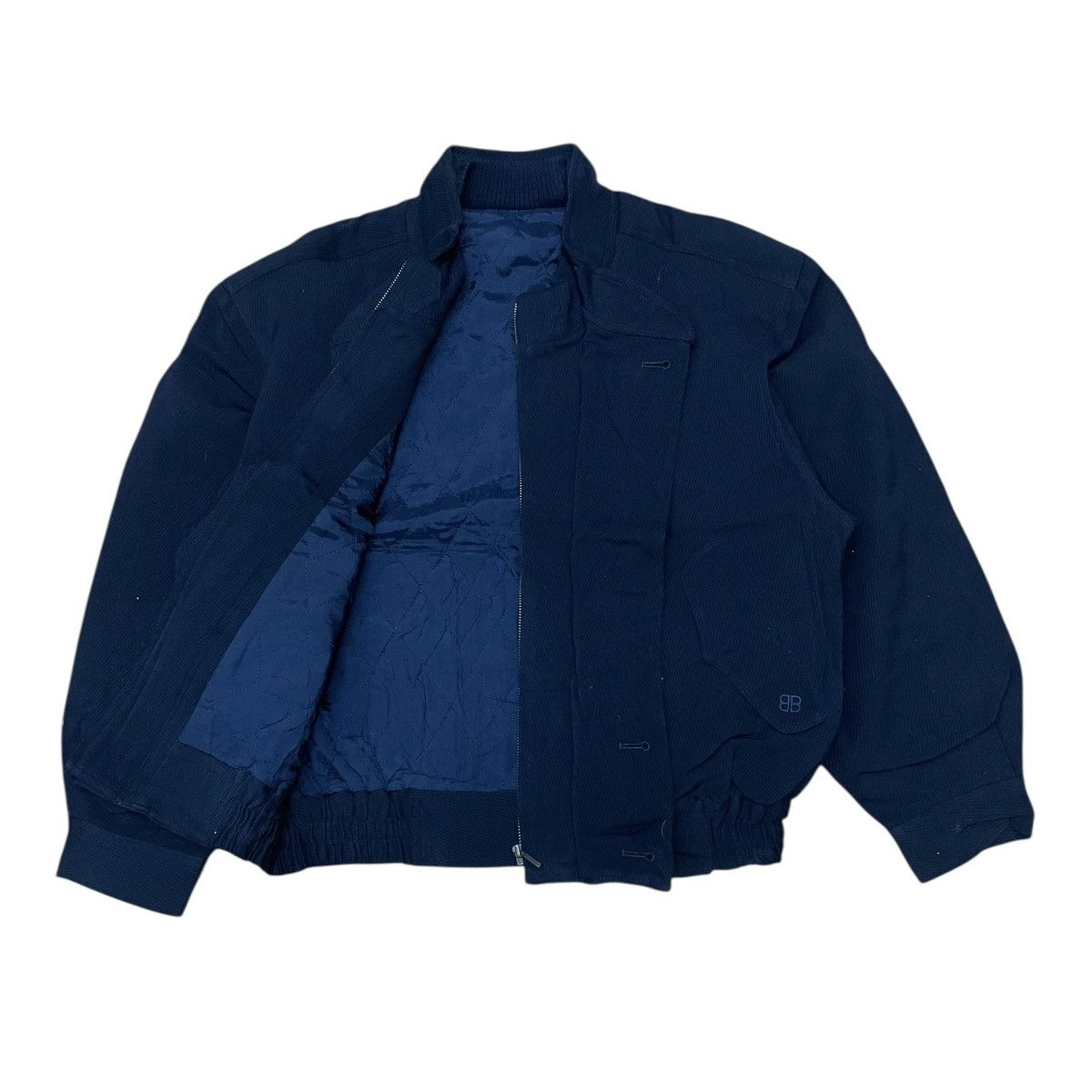 Balenciaga Vintage Balenciaga Wool Warm Bomber Jacket Size US L / EU 52-54 / 3 - 4 Thumbnail