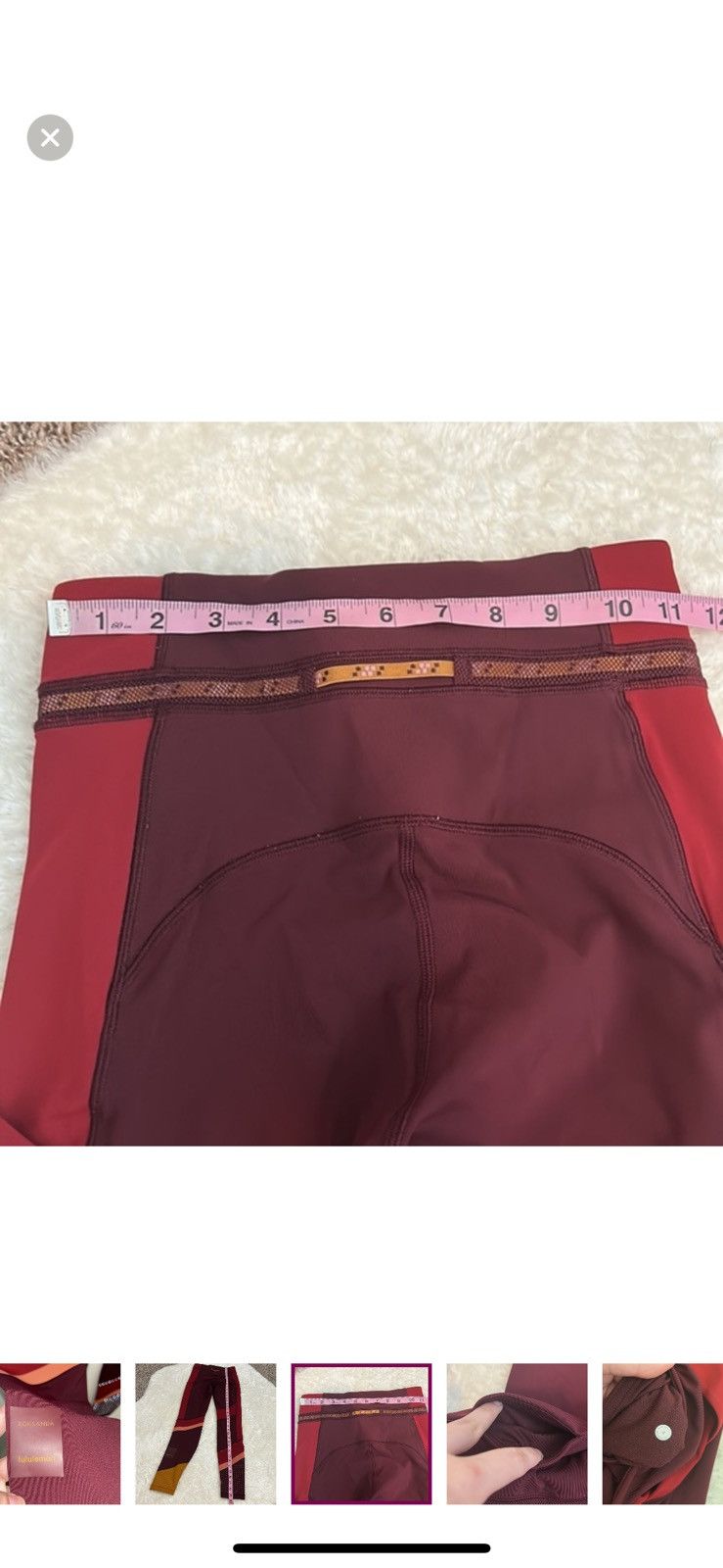 ROKSANDA Lululemon x roksanda break new ground tights size 4 Size 27" / US 4 / IT 40 - 7 Thumbnail