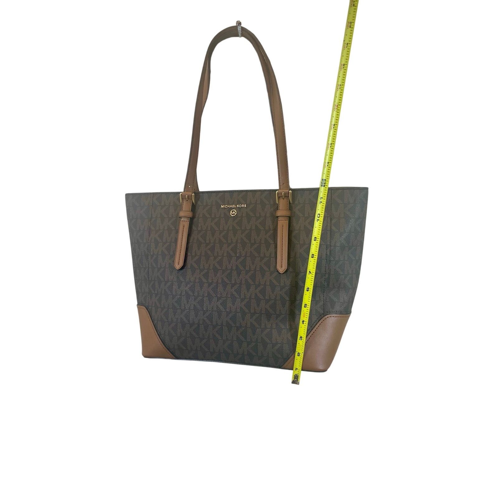 Michael Kors NEW MICHAEL KORS ARIA LARGE TOTE BAG BROWN/ACORN CARRY ALL Size ONE SIZE - 4 Thumbnail
