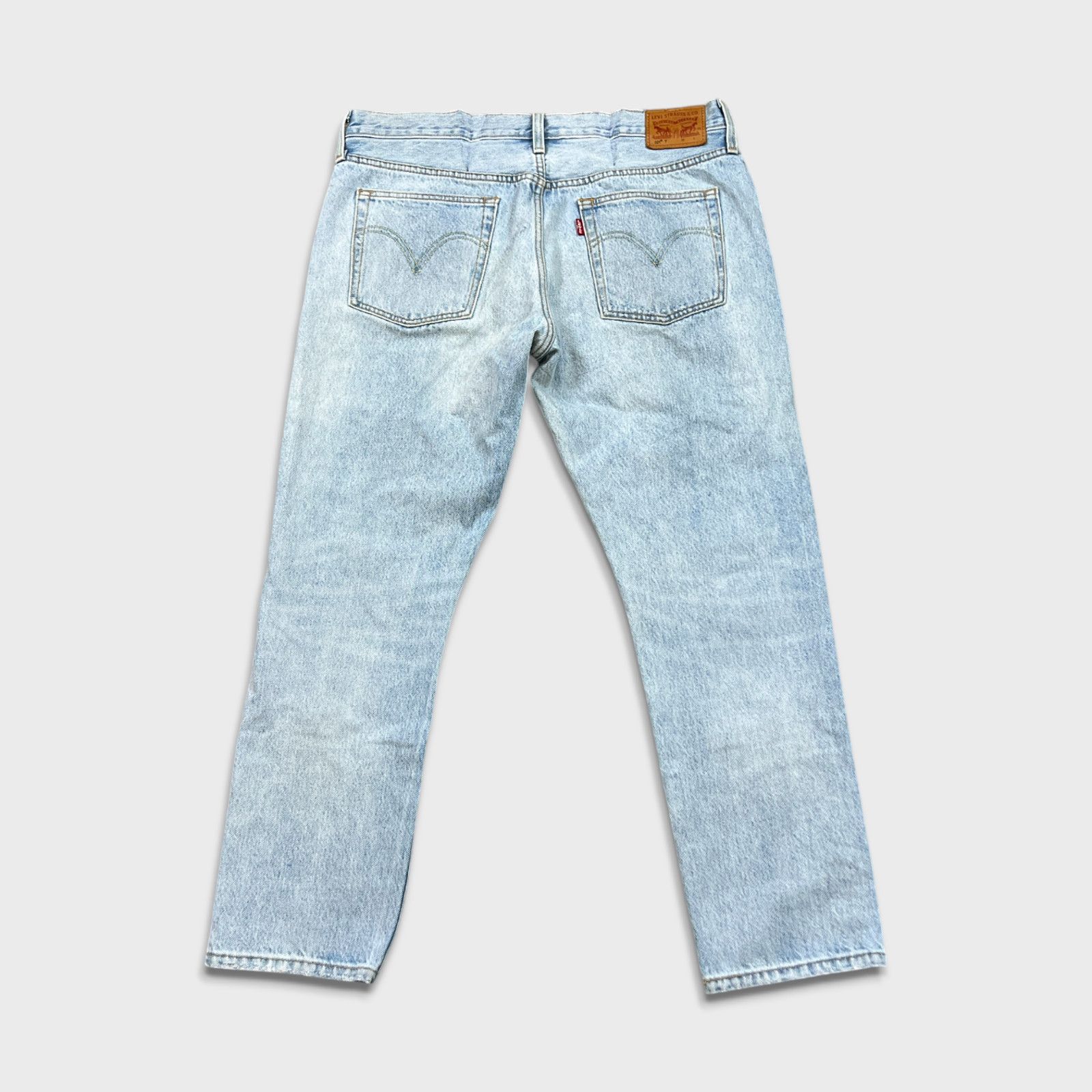 Levi's × Vintage Levi's 501 T Jeans 31x28 Taper Fit Distressed Denim Pants Size US 34 / EU 50 - 6 Thumbnail