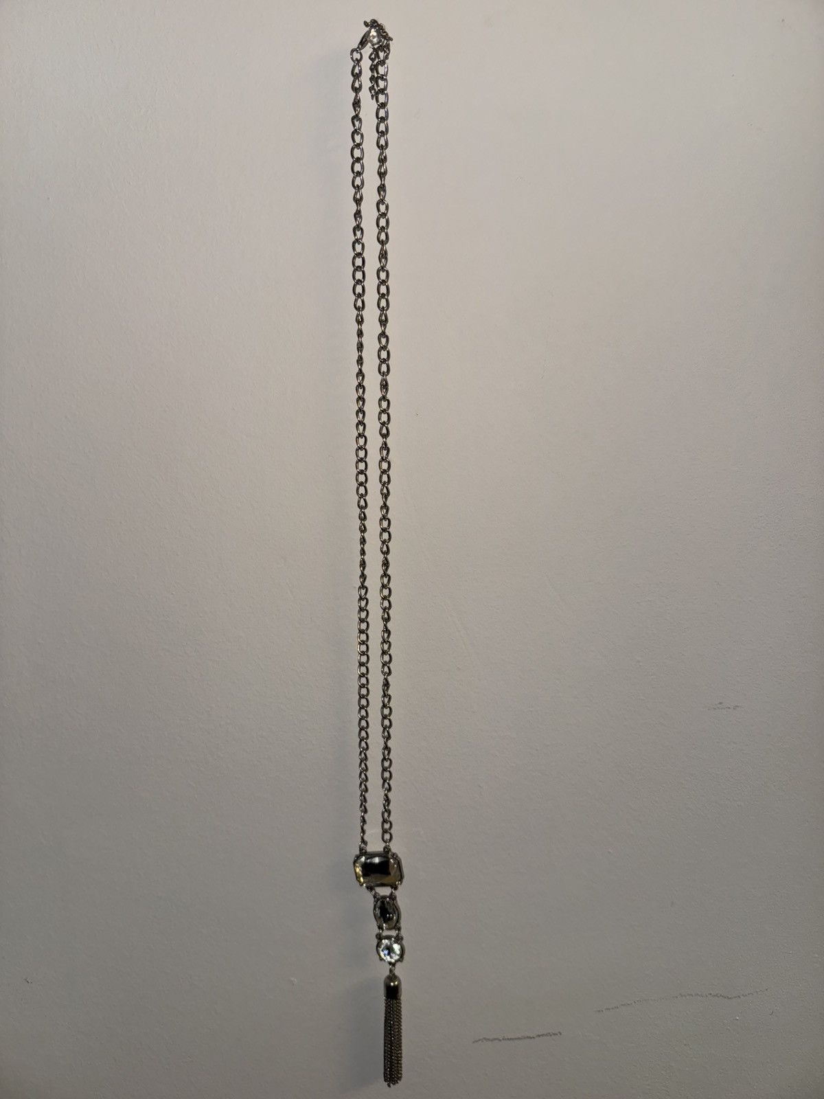Other Women’s Triple Rhinestone Necklace w/ Tassel Size ONE SIZE - 2 Thumbnail