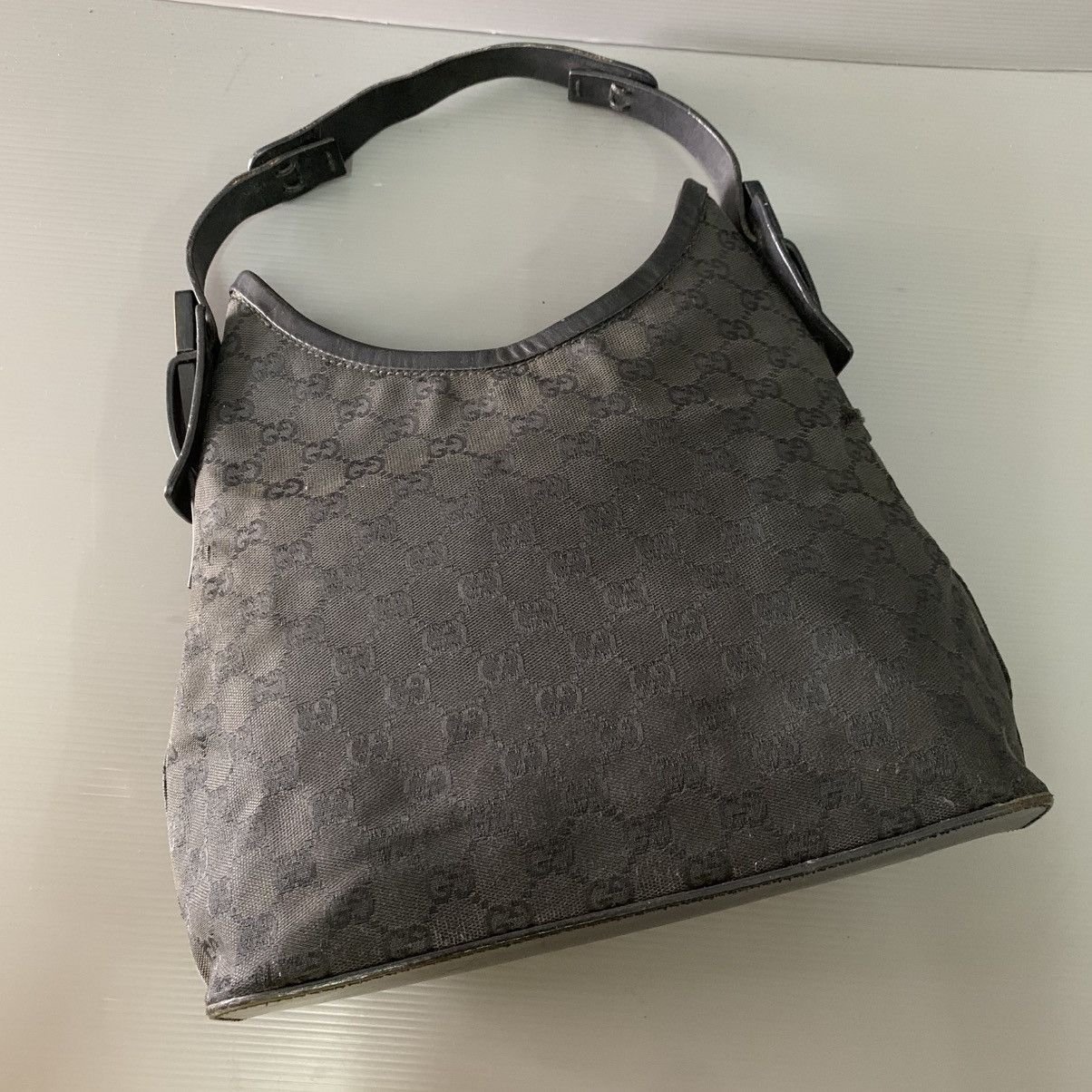Gucci Gucci Monogram Black Hobo Bag Size ONE SIZE - 13 Thumbnail
