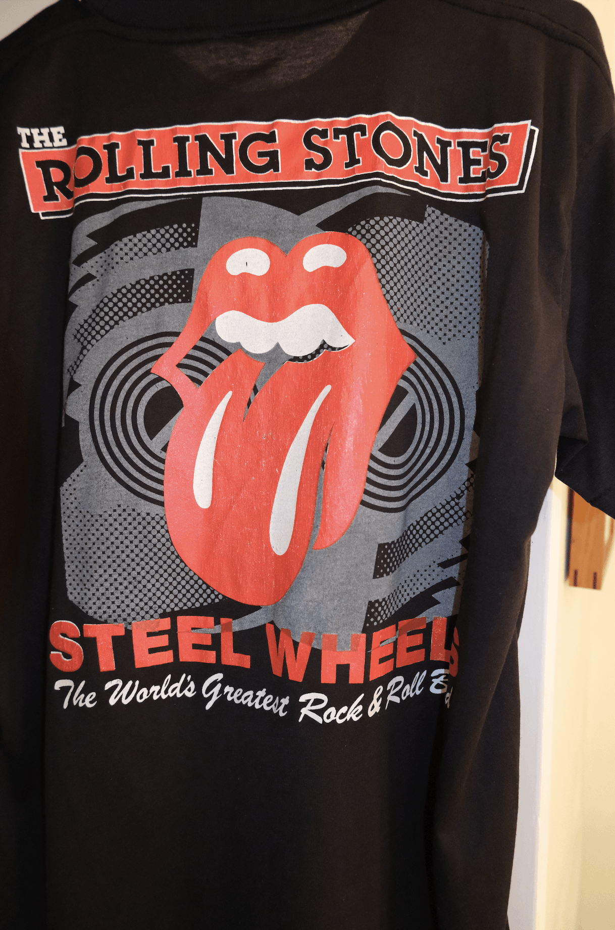 Vintage Vintage Rolling Stones Steel Wheels 1989 tour t shirt Size US M / EU 48-50 / 2 - 6 Thumbnail